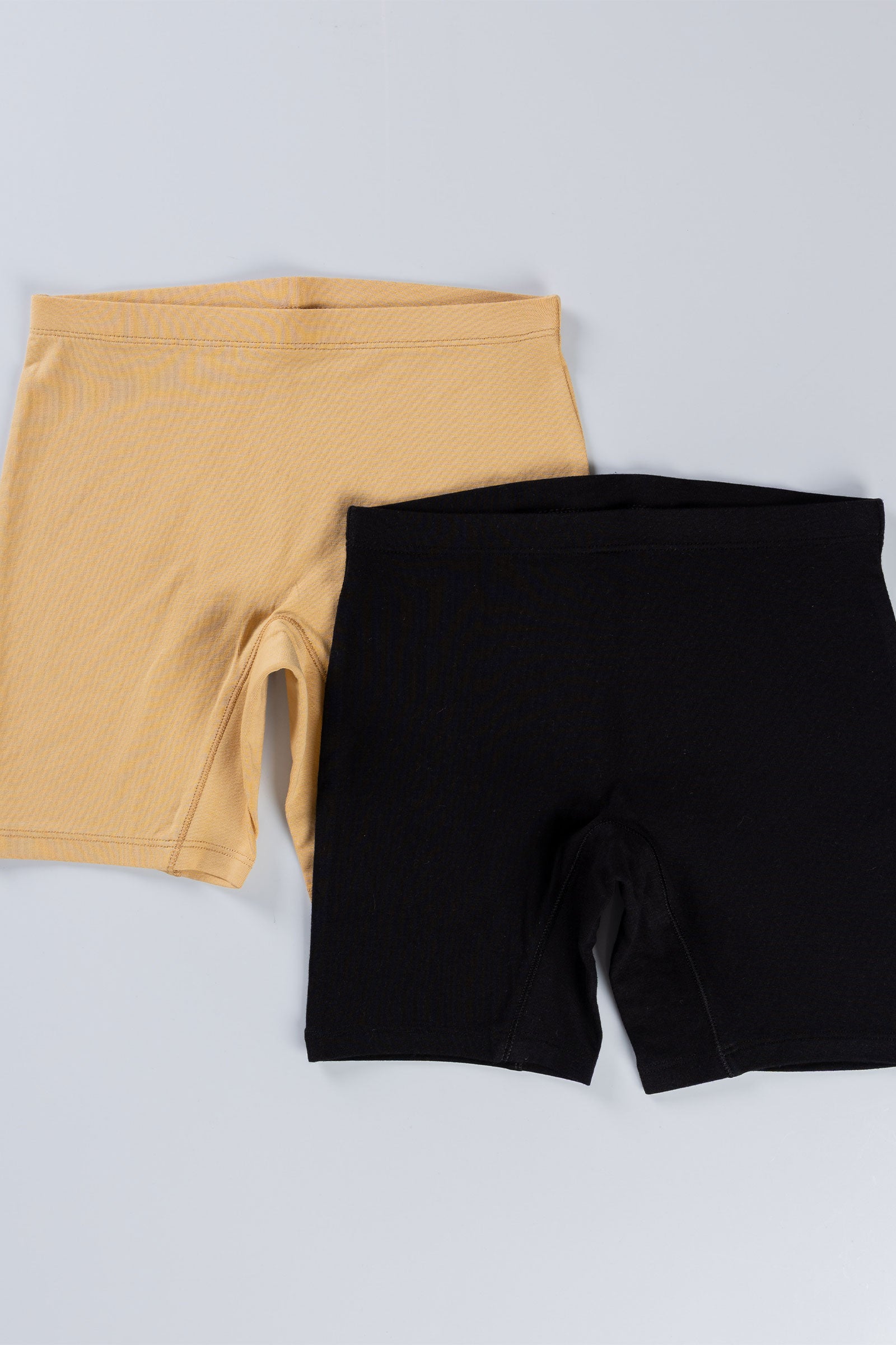 BEIGE BLACK GIRLS INNER SHORT - PACK OF 2