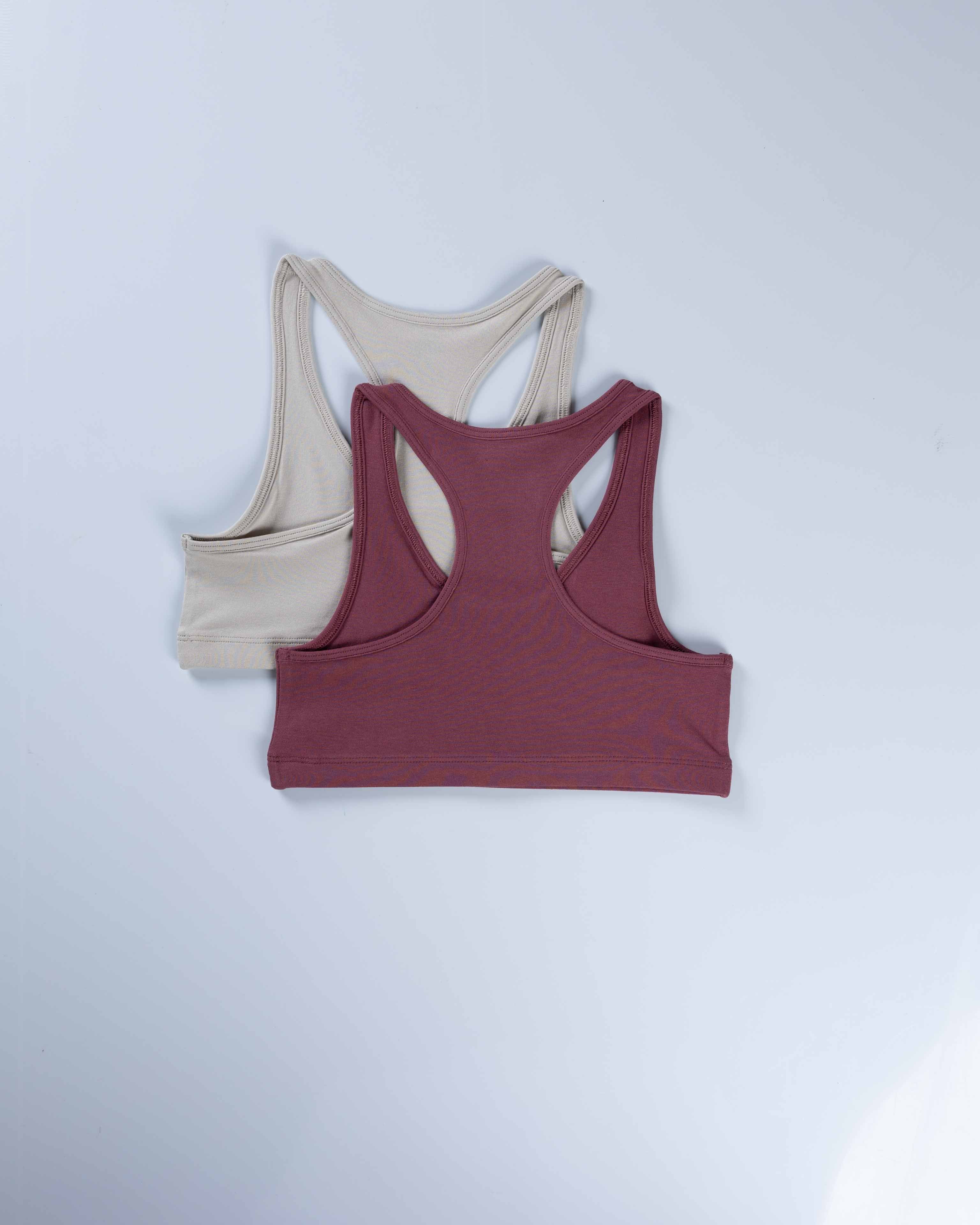 PLUMSOFT GIRLS RACER BACK TRAINER BRA - PACK OF 2