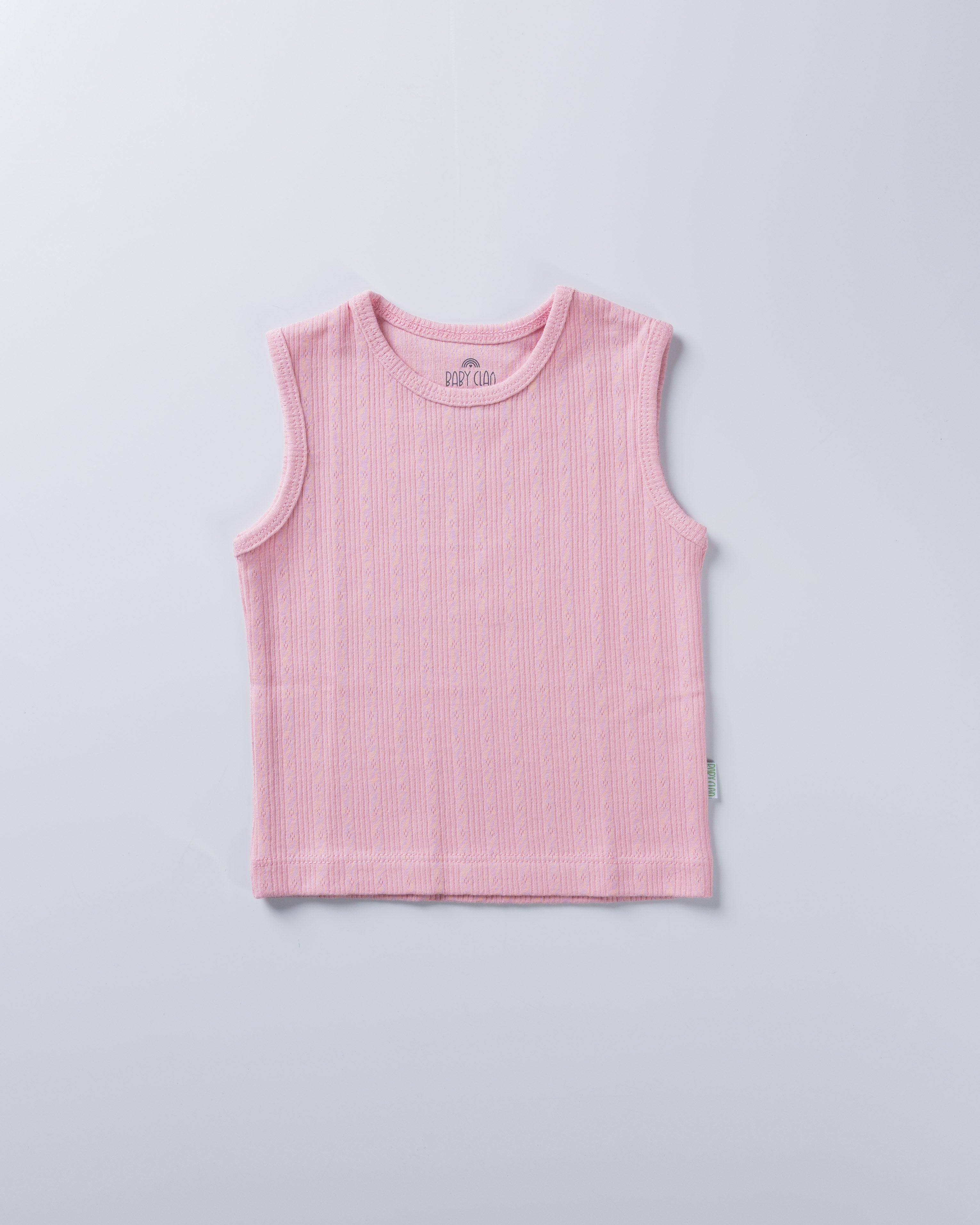 BABY PINK POINTELLE VEST