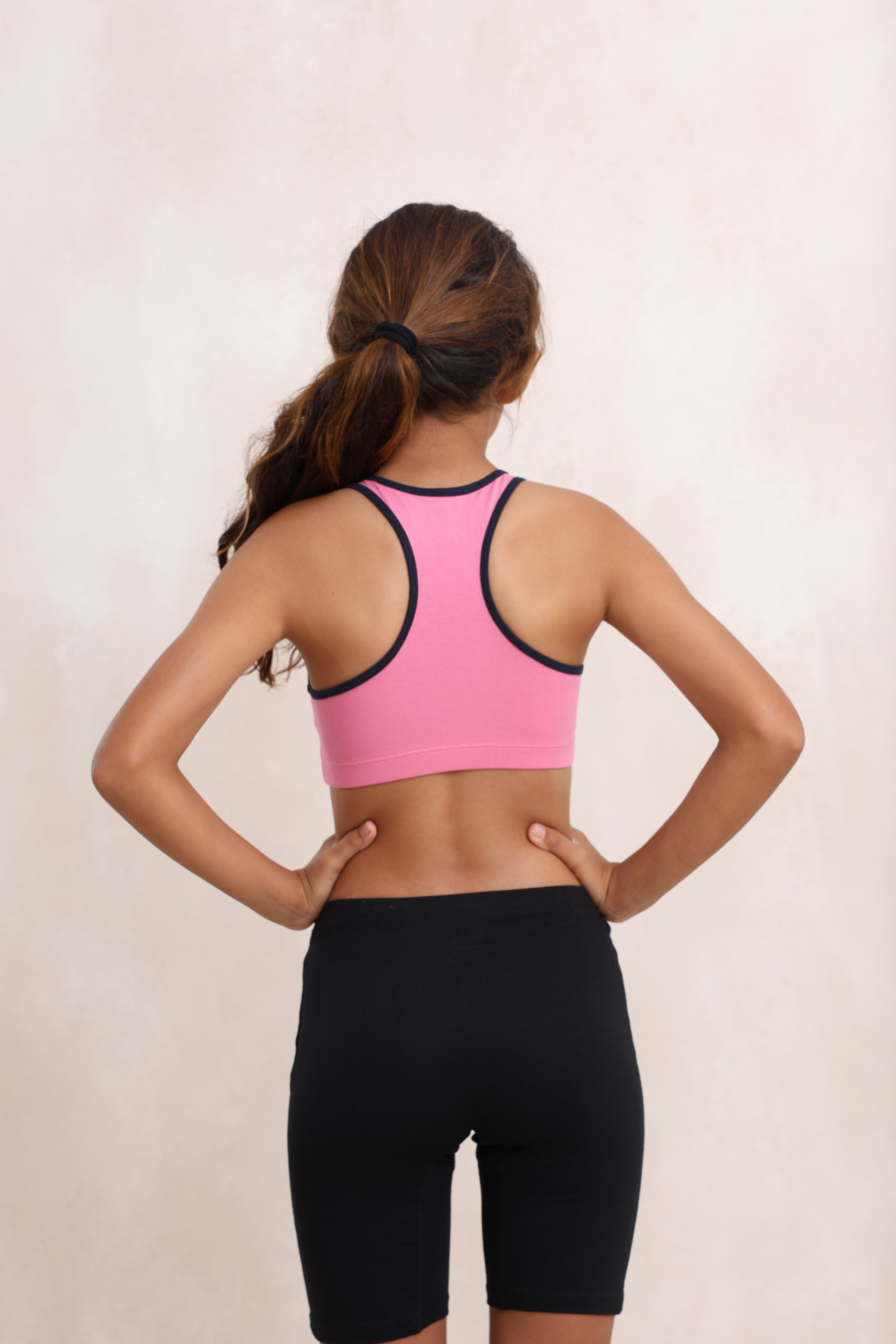 BEIGE BLACK GIRLS INNER SHORT - PACK OF 2