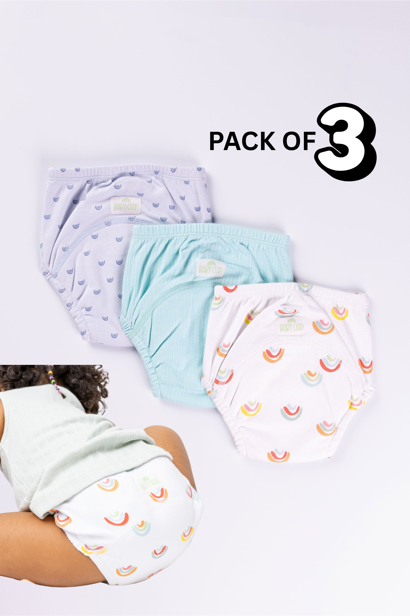 COLORBURST CUTIES POTTY TRAINING PANTY 3 PACK (கொலராடோ க்யூட்டிஸ் பாட்டீ)