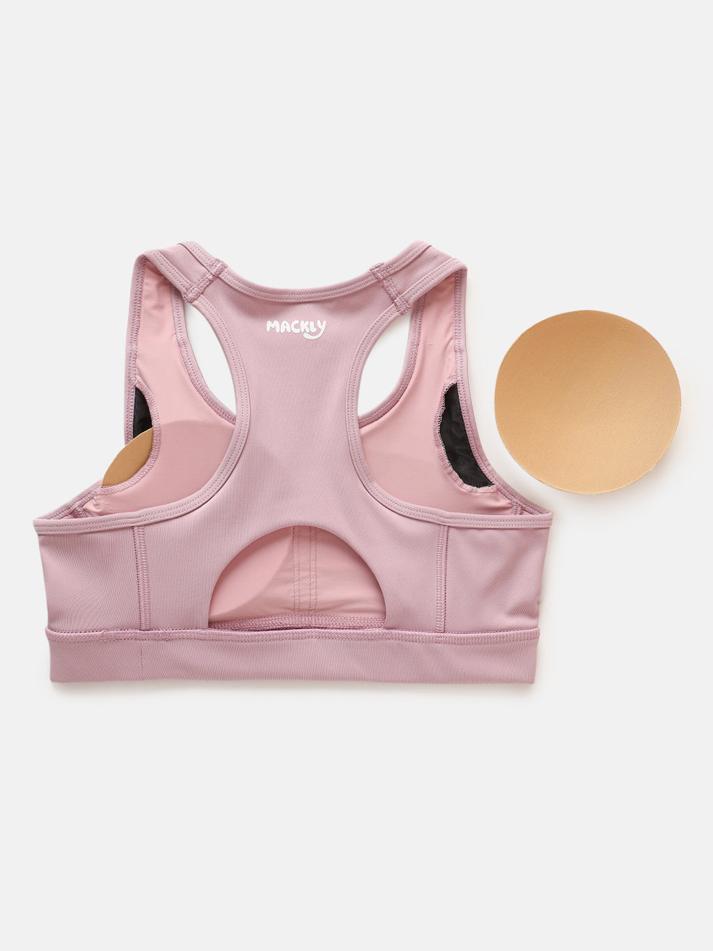 GIRLS' PINK SPORTS BRA