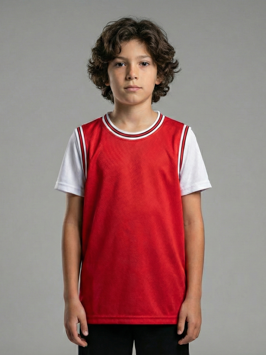 BOYS AIRDRIFT RED STRIPE DETAILED TEE