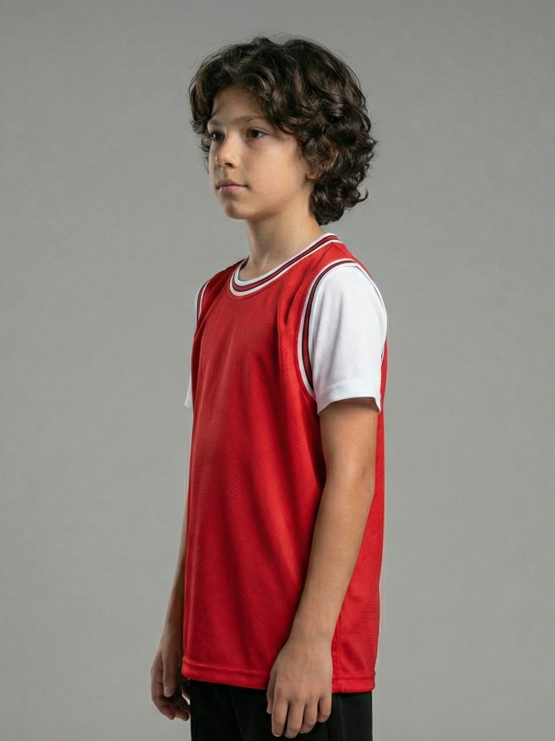 BOYS AIRDRIFT RED STRIPE DETAILED TEE