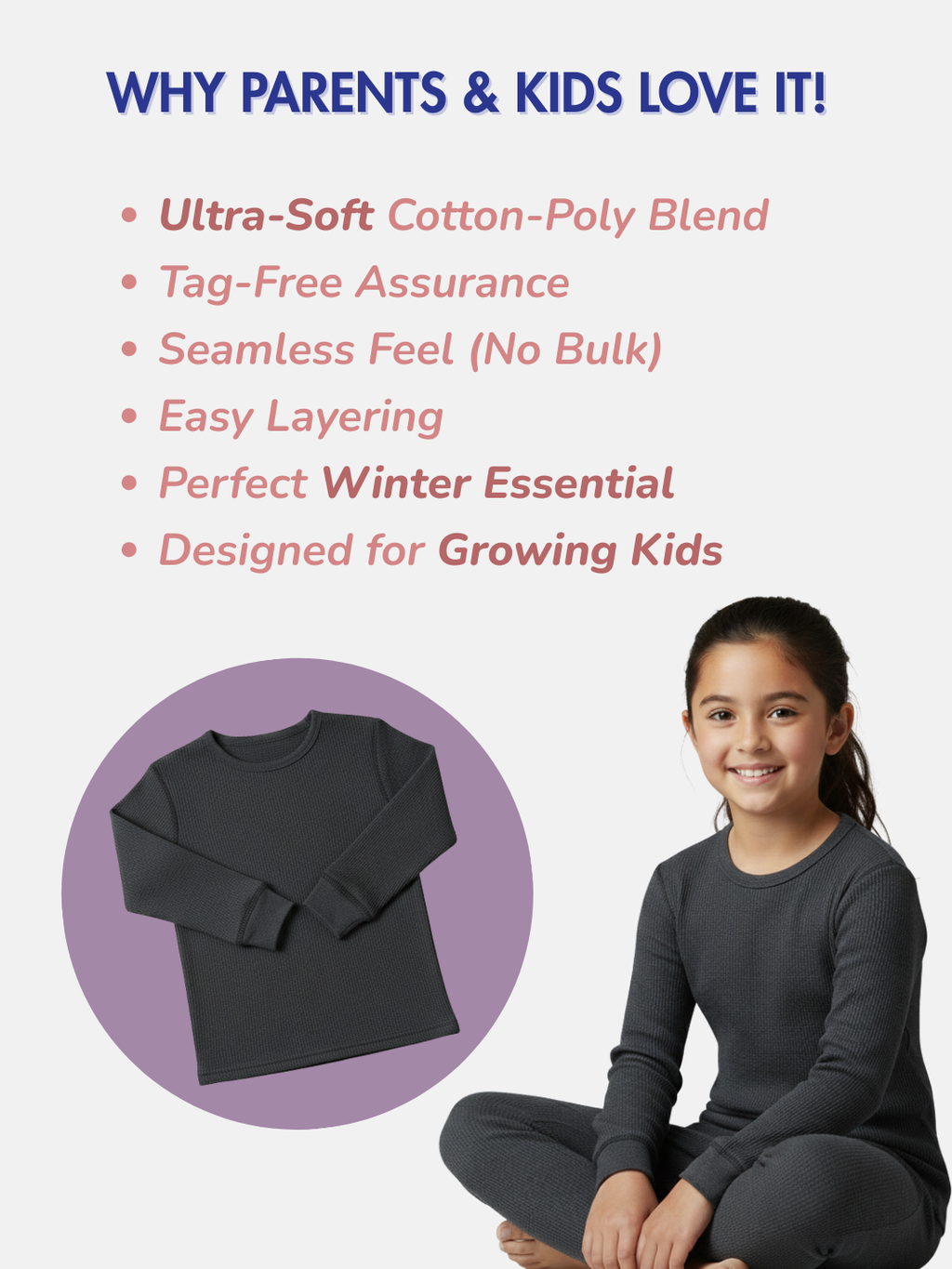 THERMAL UNISEX LONG SLEEVE TOP