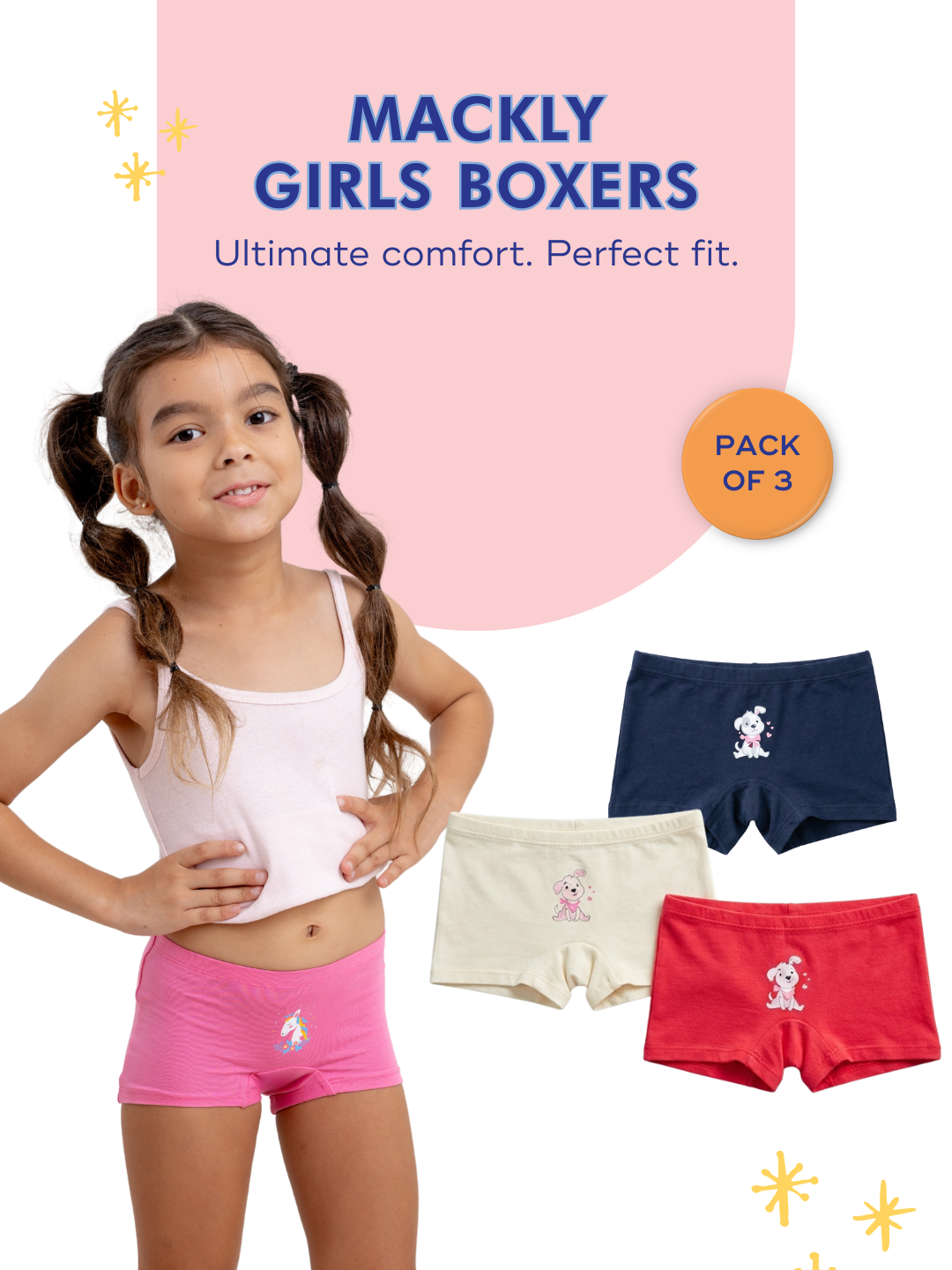 PUPPY LOVE KIDS GIRLS BOXER