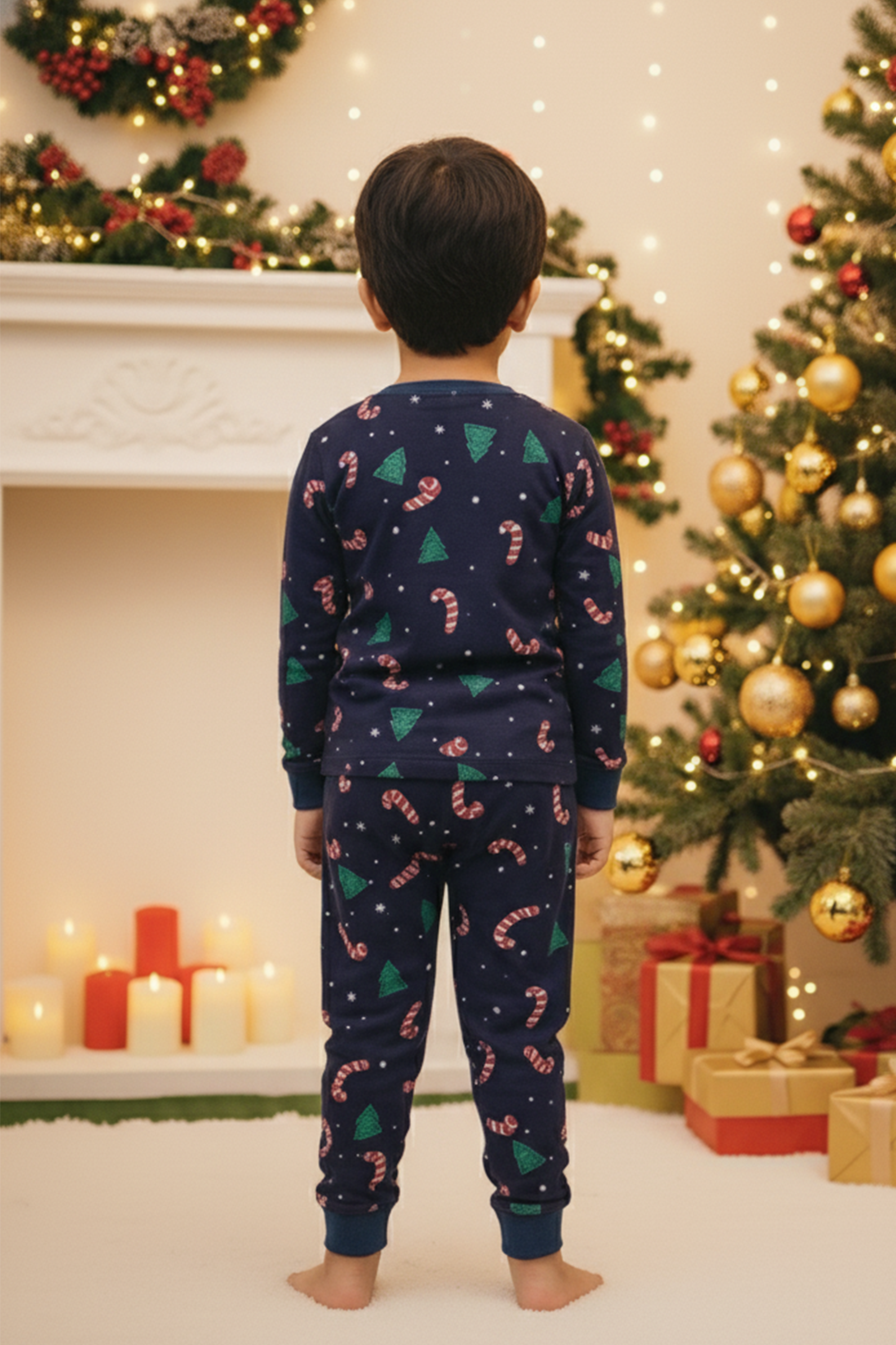 PEPPERMINT PINES UNISEX LONG SLEEVE PANT SET