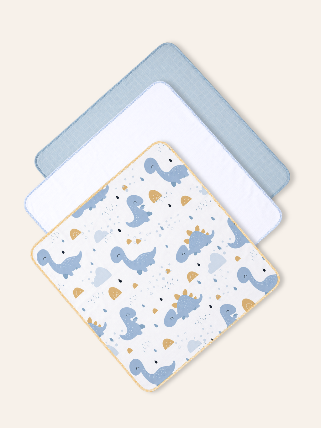 DINO BOYS PACK OF 3 NAPPY SET