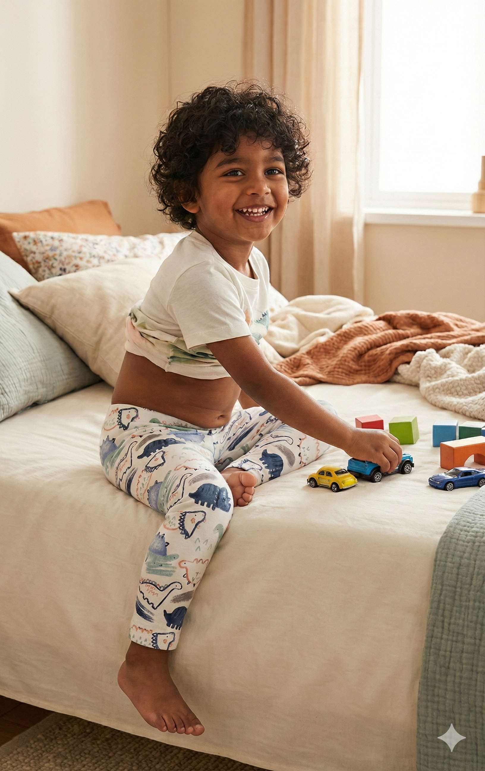 BOYS DINO POTTY TRAINING SHORT