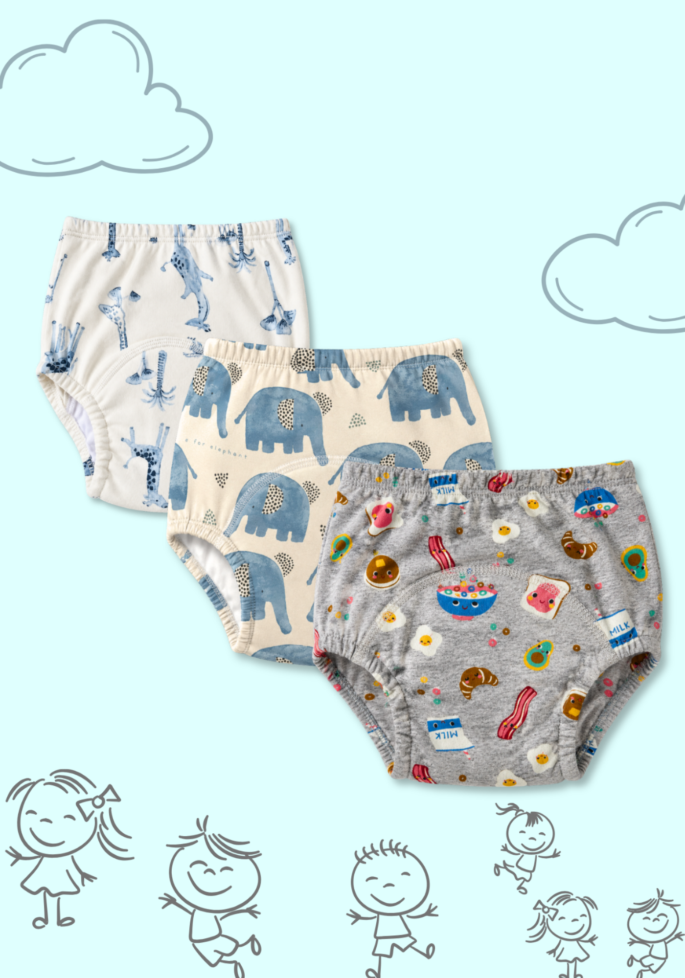 LITTLE SAFARI 3PK POTTY TRAINING PANTIES