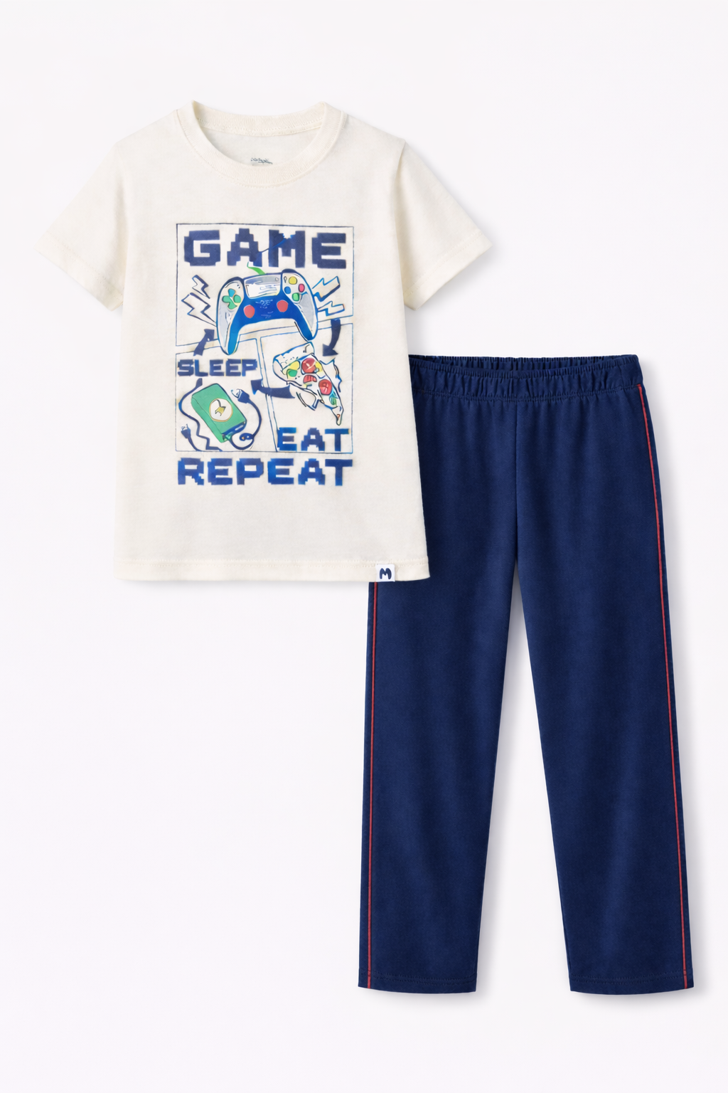 GAME EAT SLEEP REPEAT BOYS SHORT SLEEVE PANT SET