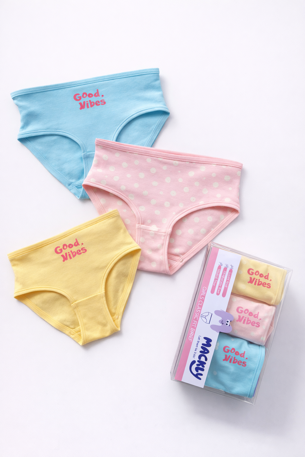 GOOD VIBES GIRLS CLASSIC FIT BRIEF