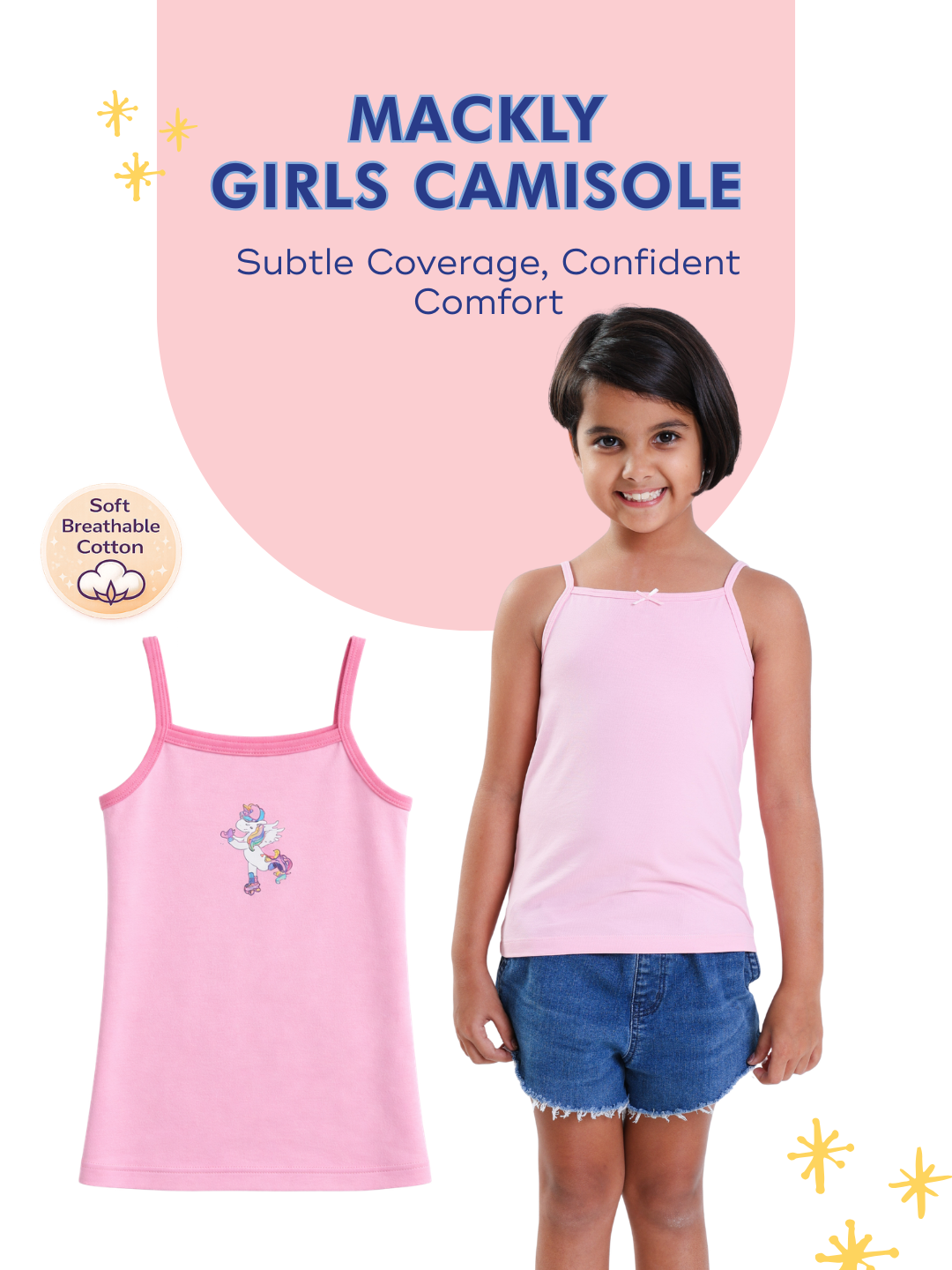 SKATER UNICORN GIRLS CAMISOLE