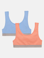 Trainer Bra - Blue , Pink
