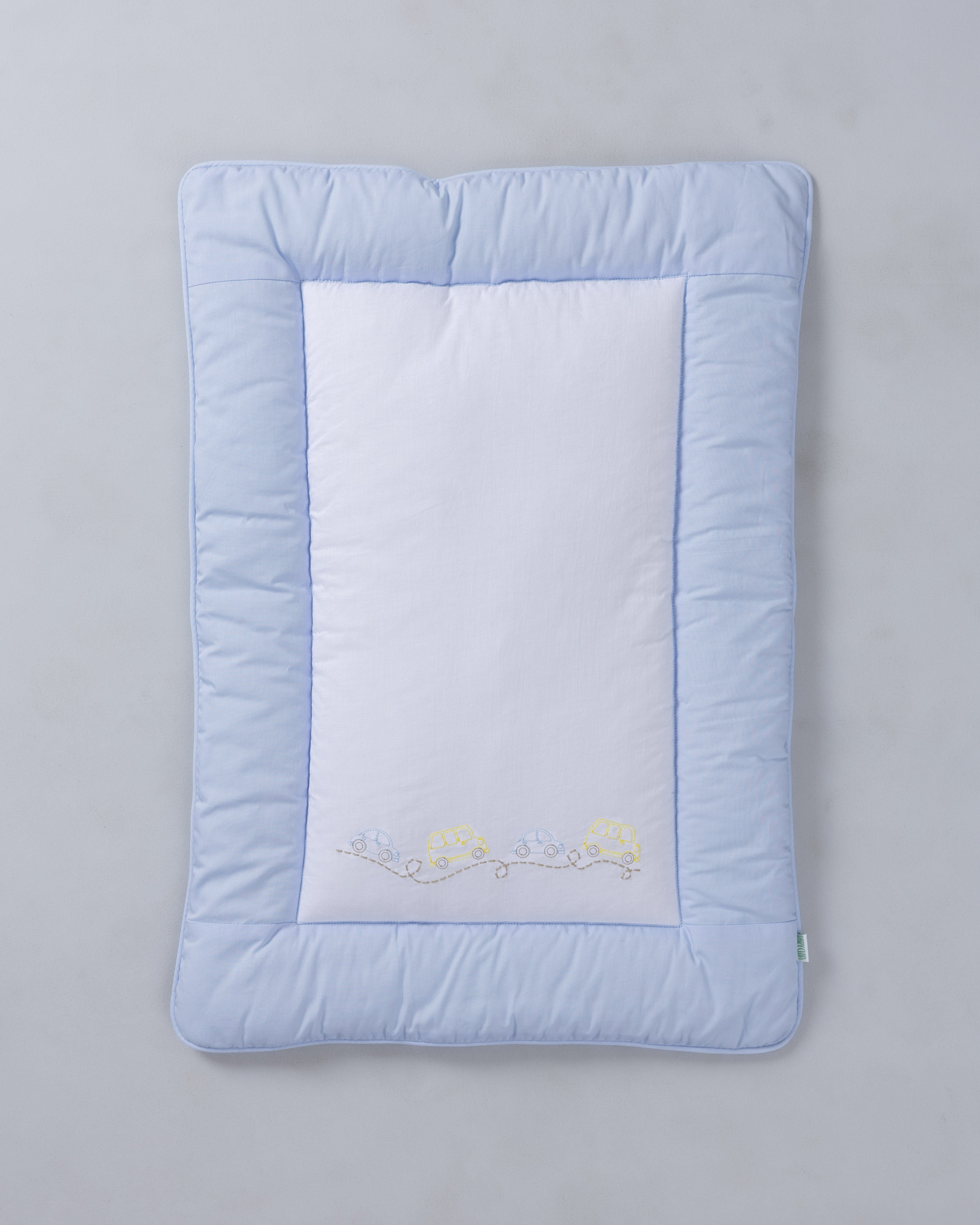 Boys Vroom Blue Hand Quilt