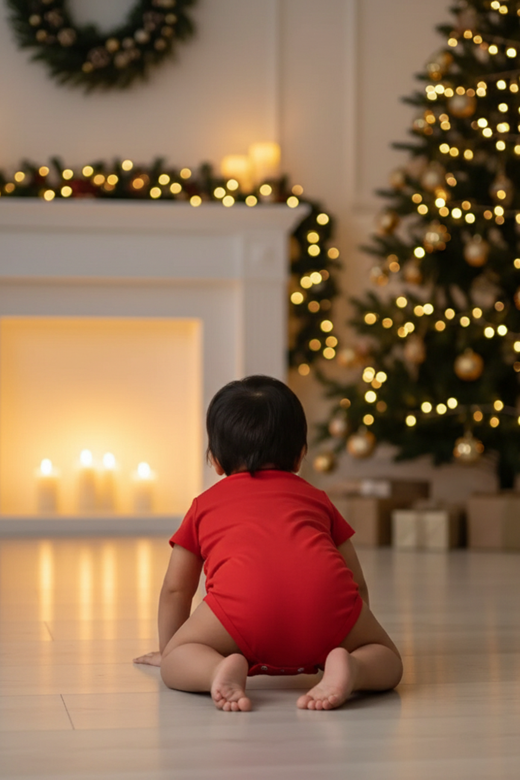 MERRY & BRIGHT BABY UNISEX BODYSUIT