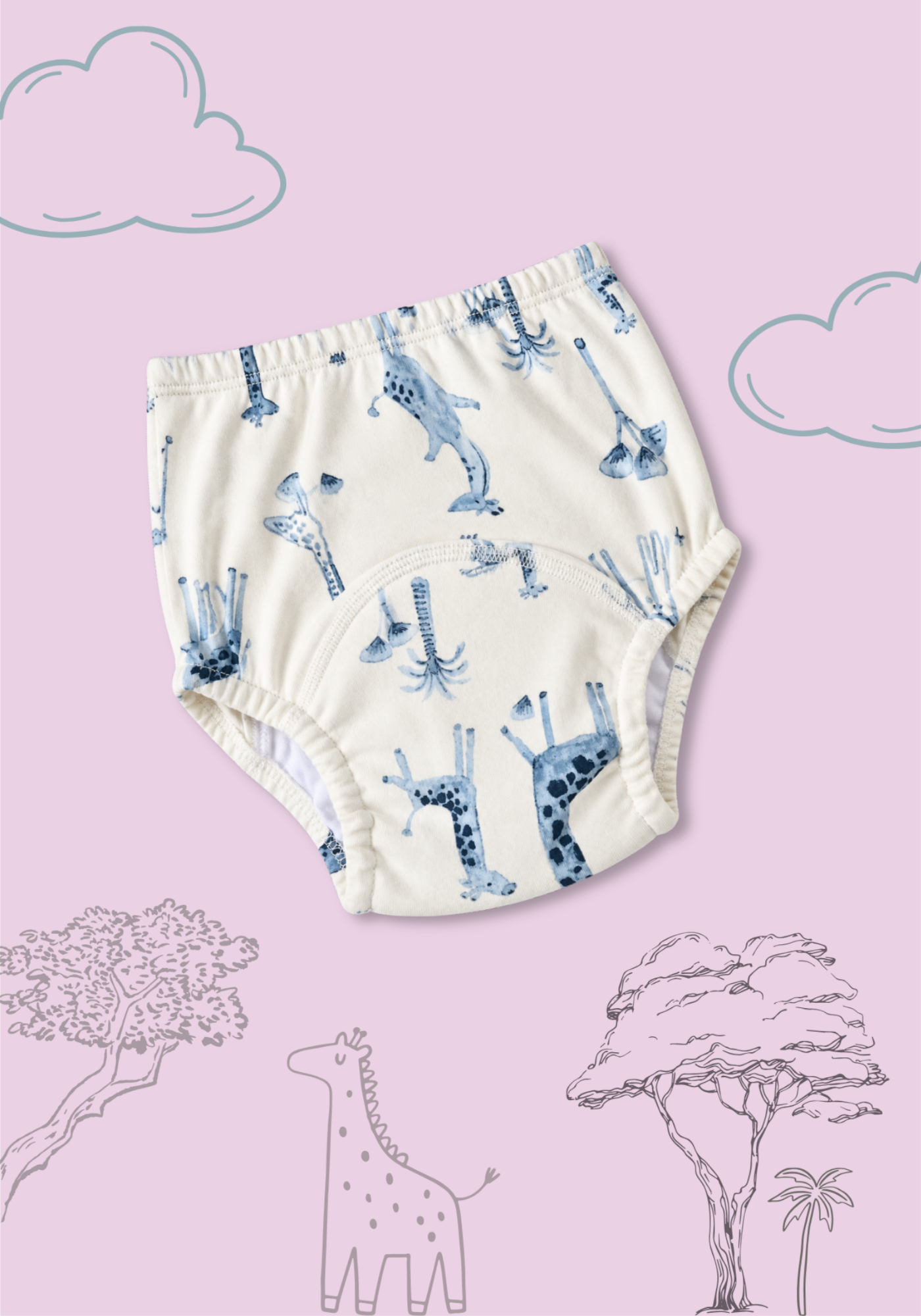 GIRAFFE CUDDLES POTTY TRAINING PANTY