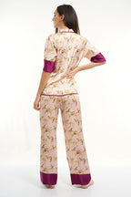 PJ S/S PANT SET - C.Flower AOP