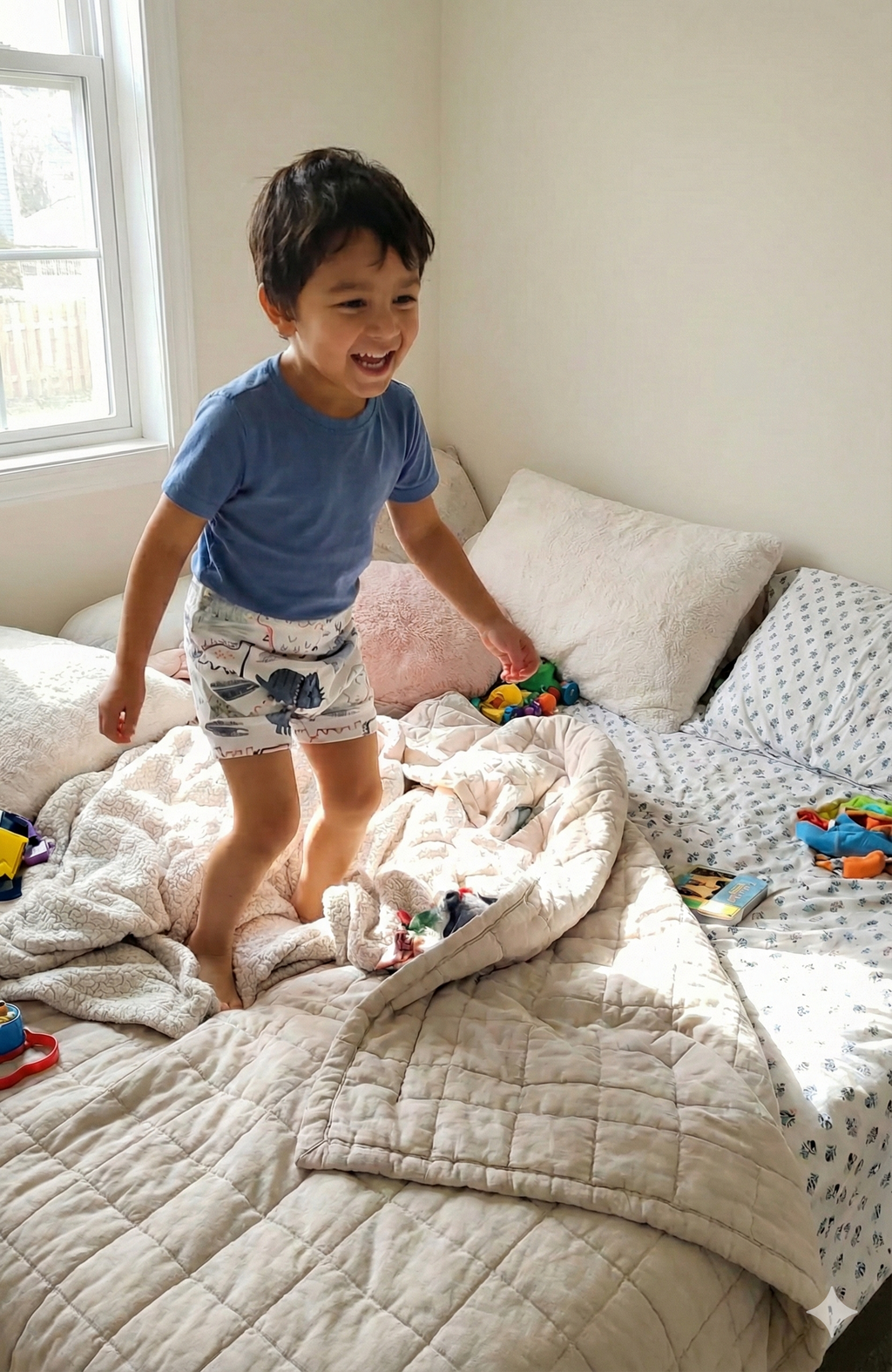 BOYS DINO POTTY TRAINING SHORT