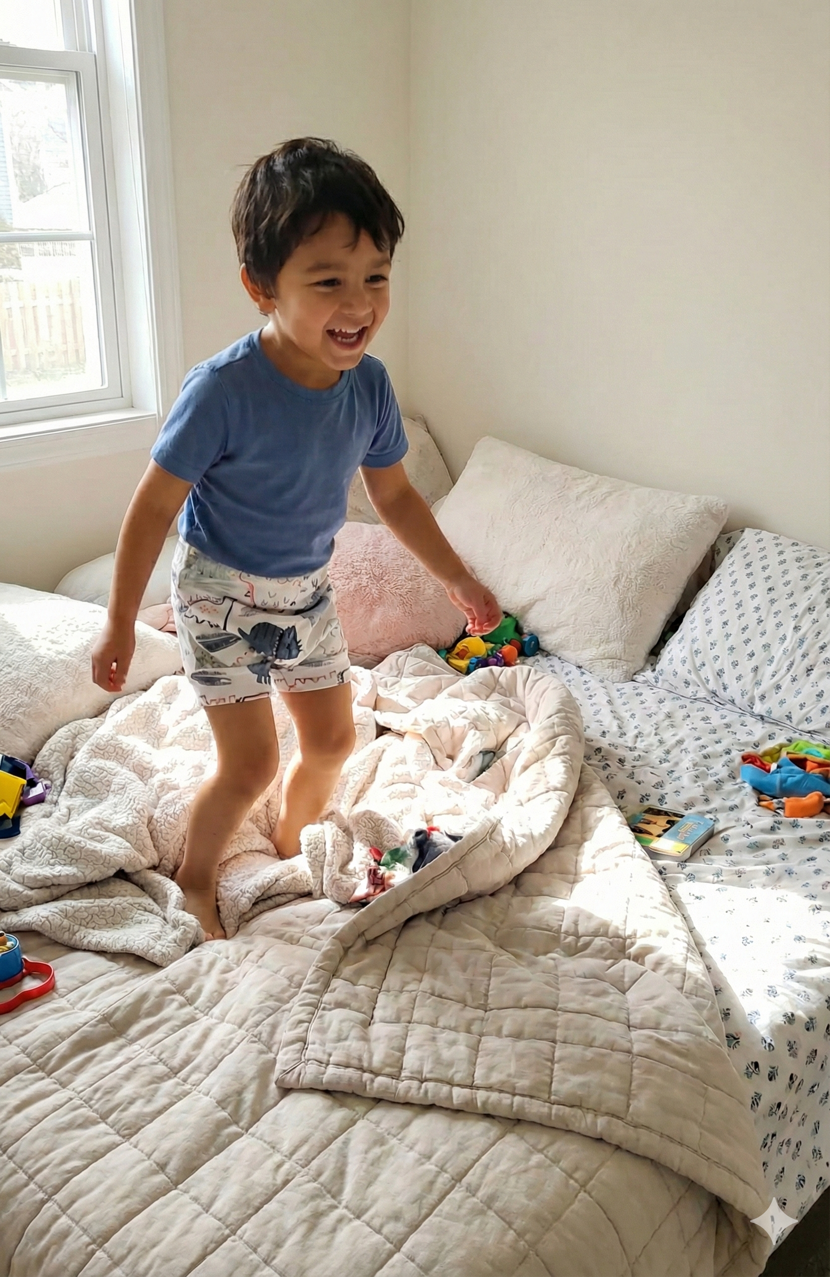 BOYS DINO POTTY TRAINING SHORT