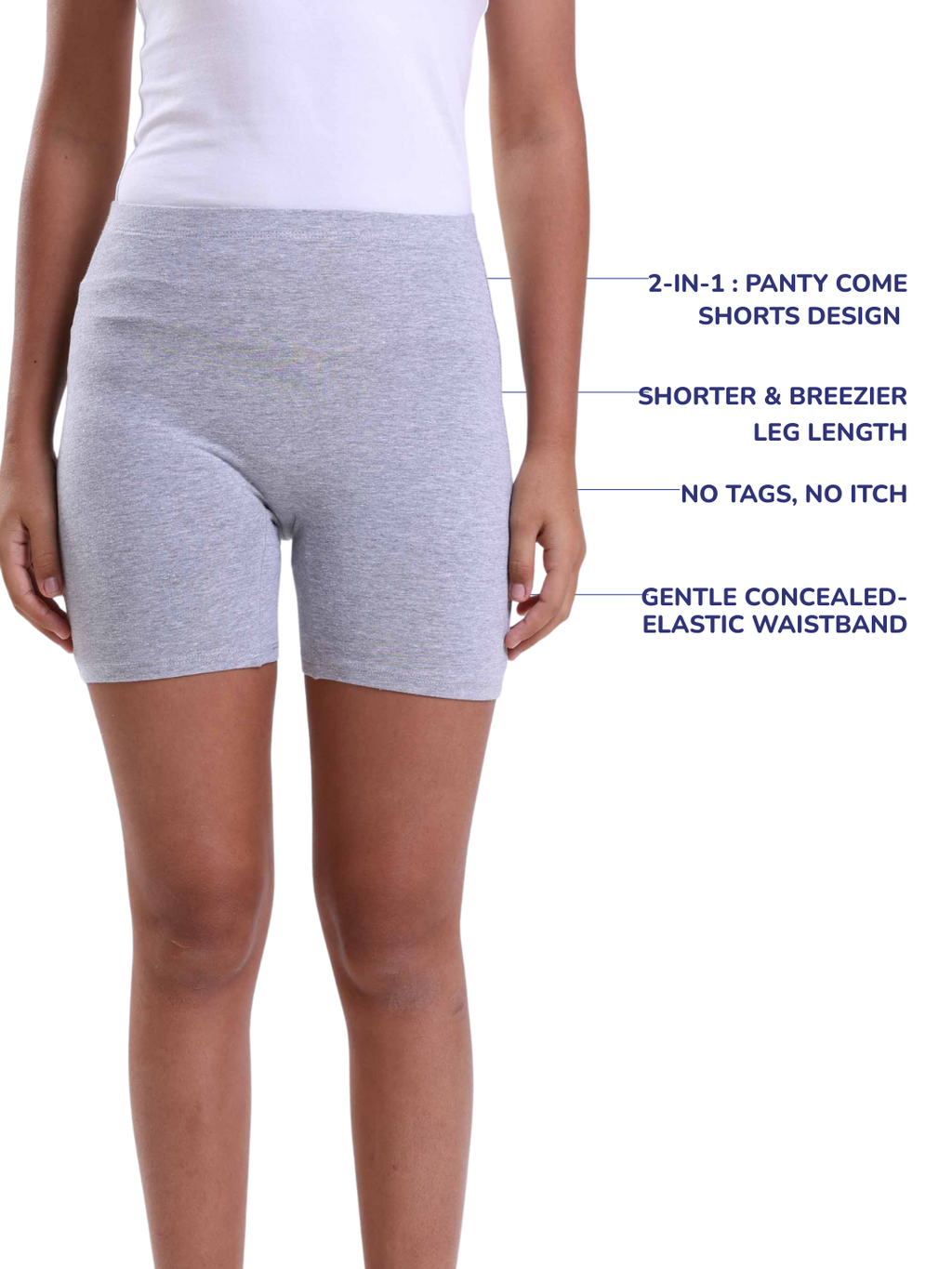 BLACK & NUDE GIRLS MINI INNER SHORTS – 2 PACK