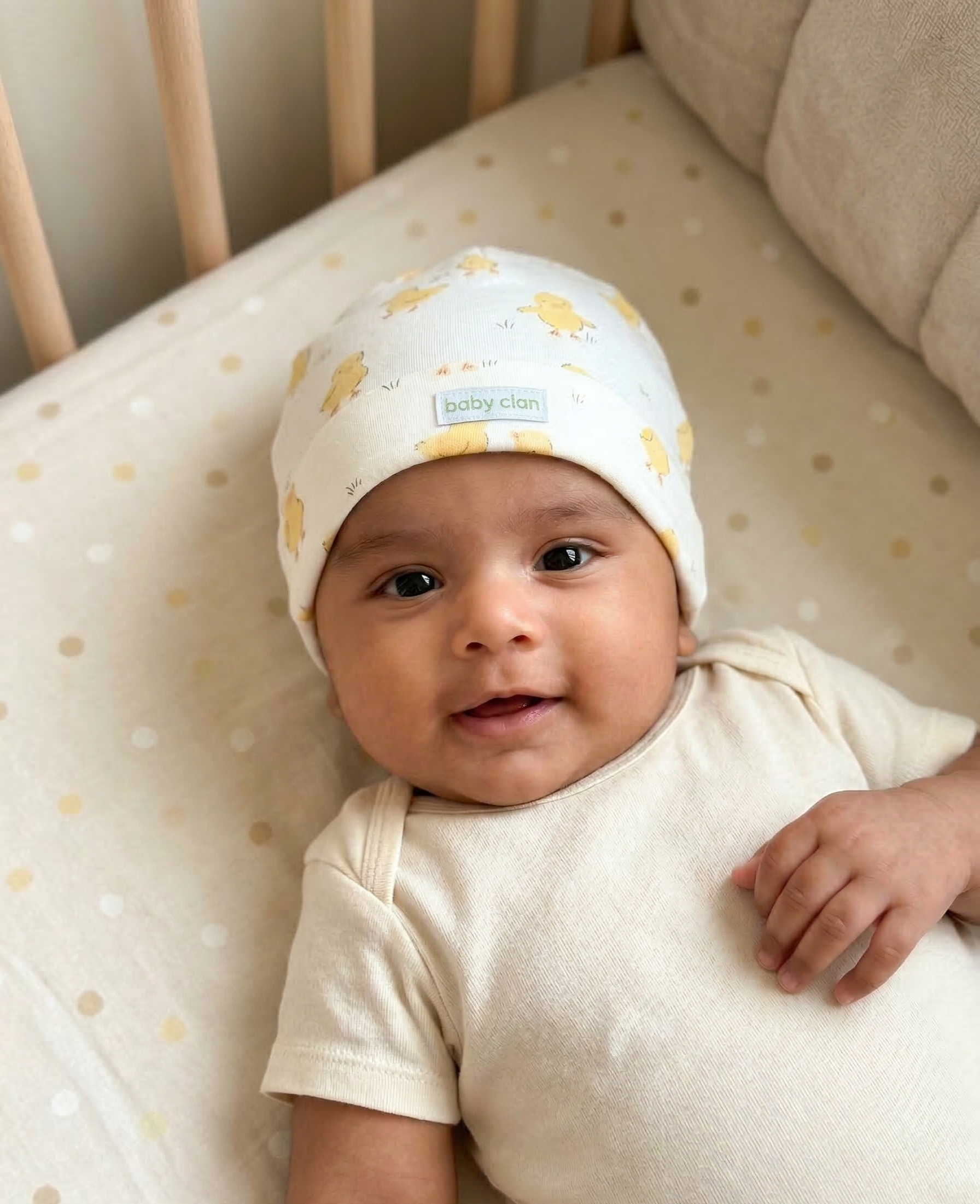 YELLOW DUCKLING BABY HAT