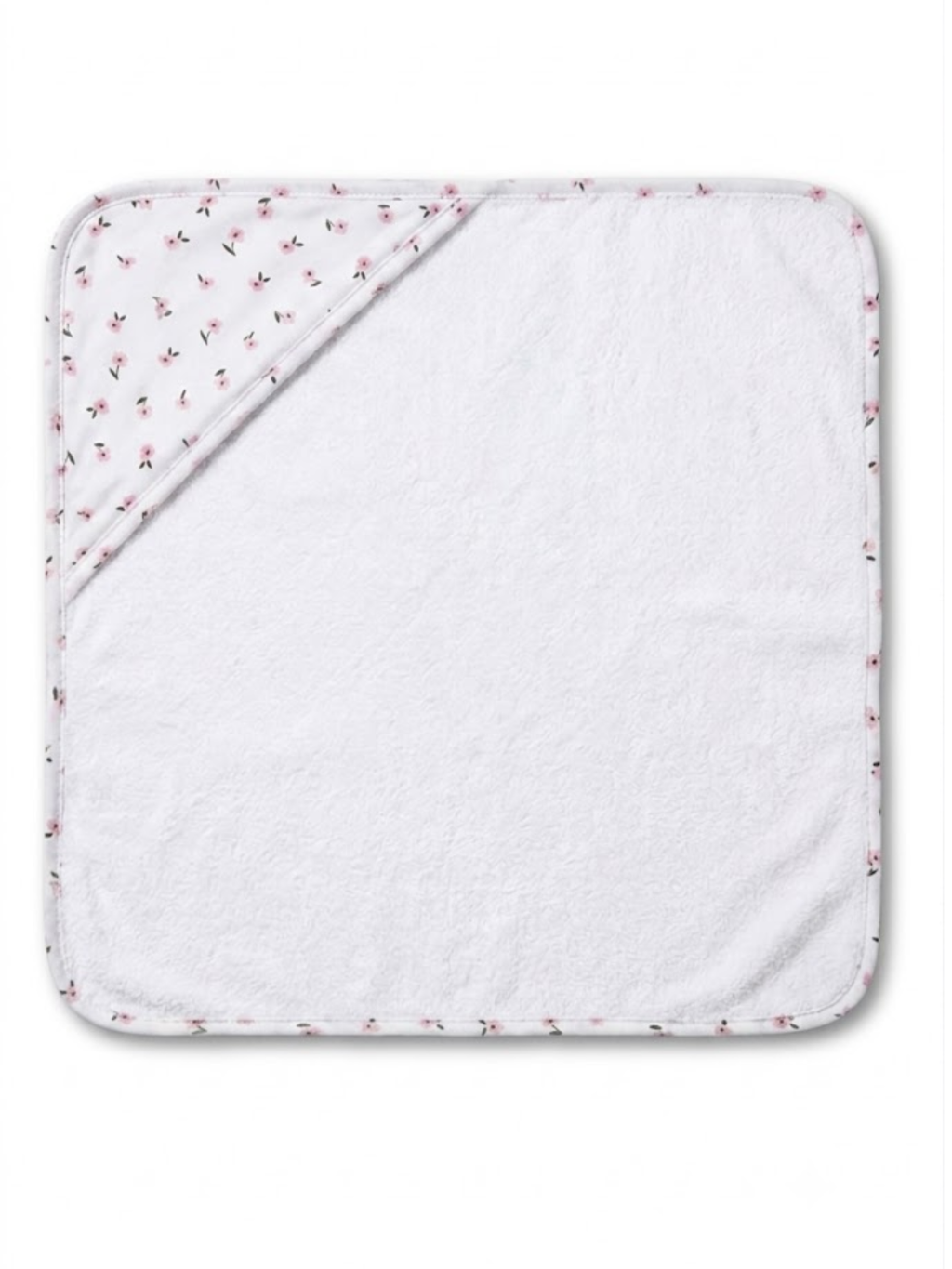 PINK FLOWER HOODED TOWEL