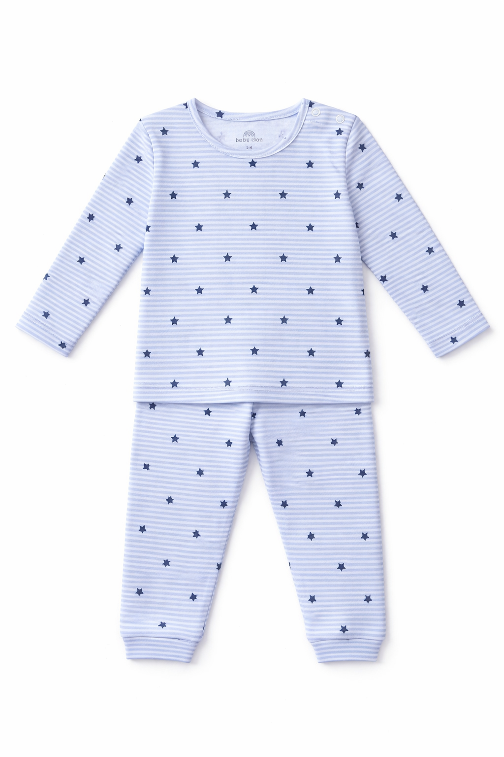 BOYS BLUE STAR LONG SLEEVE PANT SET