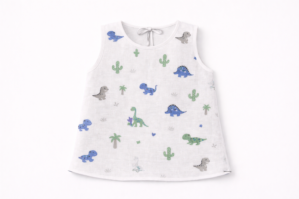 BOYS DINO MUSLIN BABY SHIRT