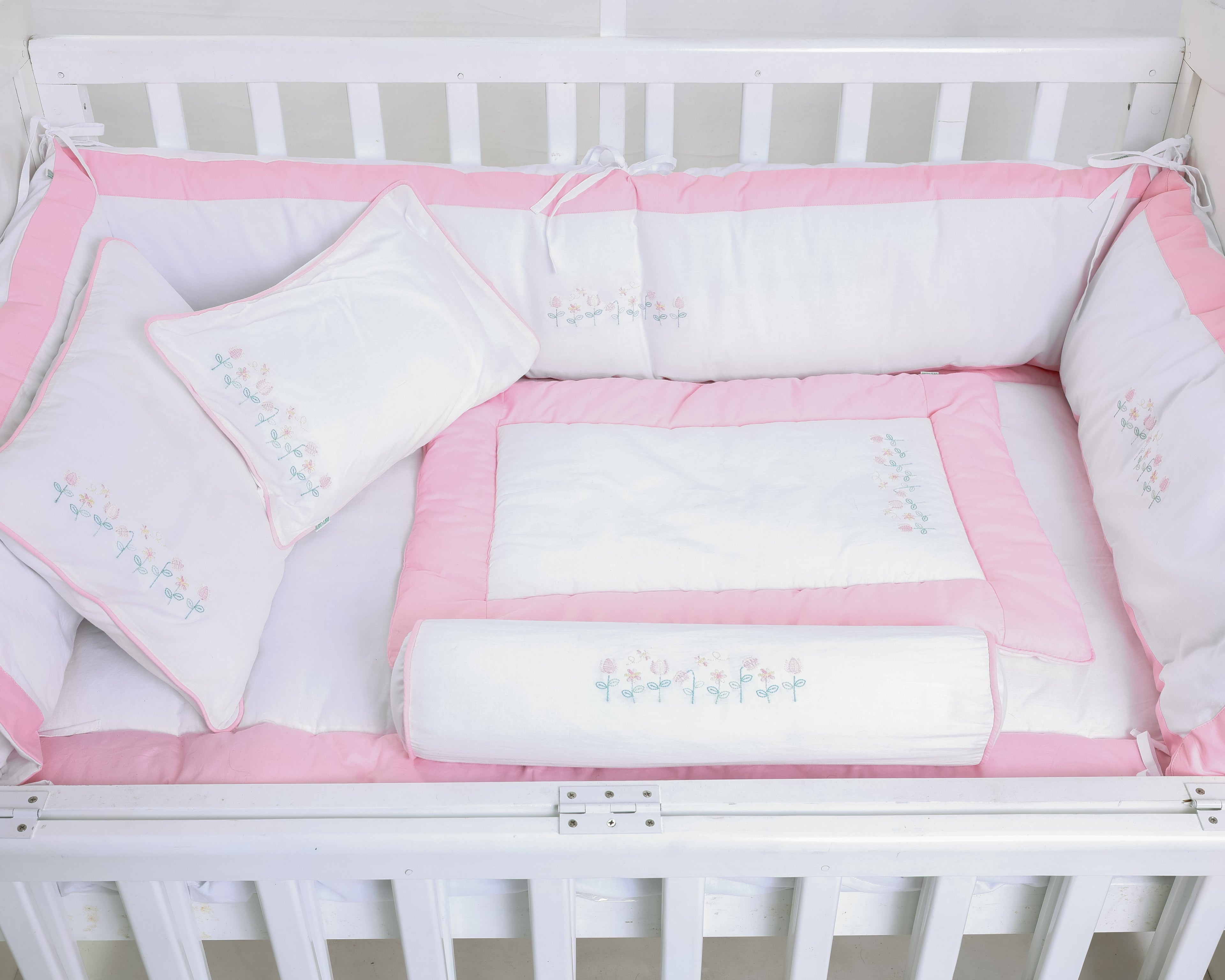 Girls Bloom Pink Cotton Cot Sheet