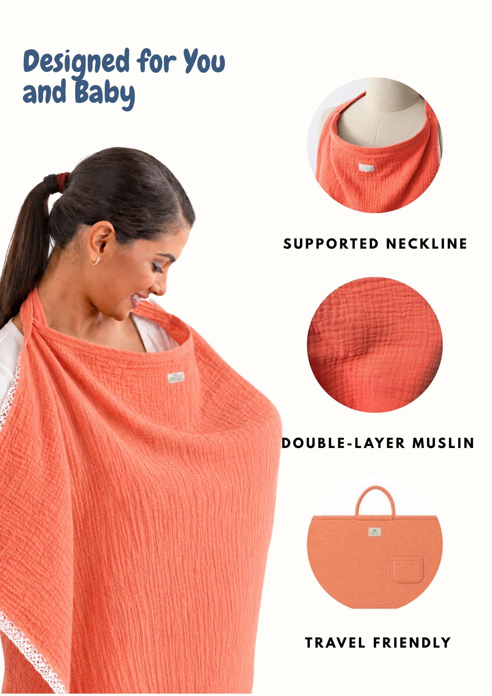 ORANGE NURSING COVER
