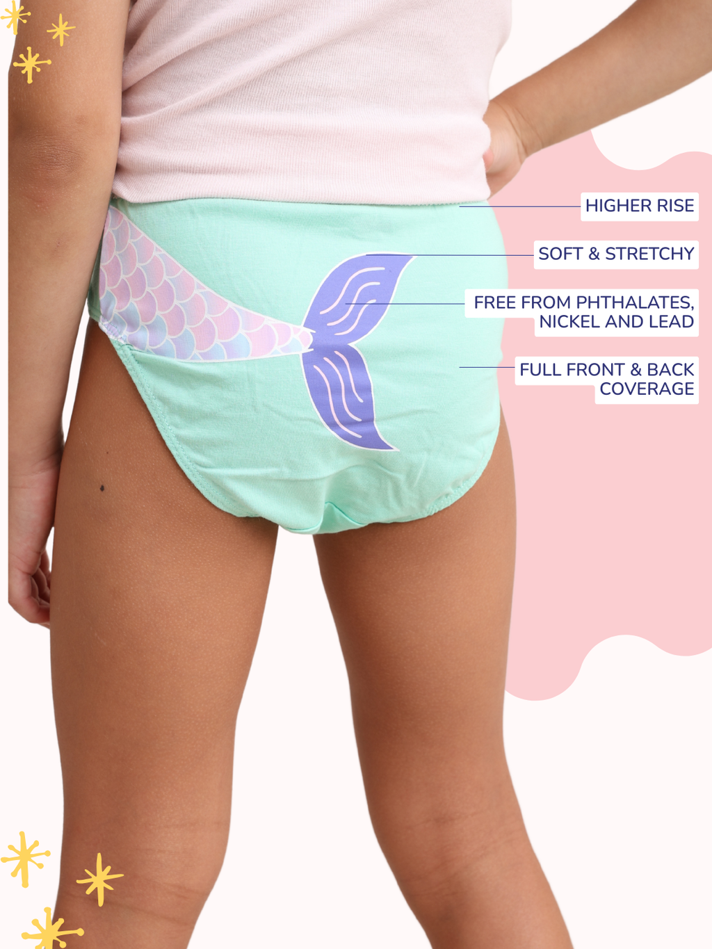 MELON KIDS GIRLS EASY FIT BRIEF
