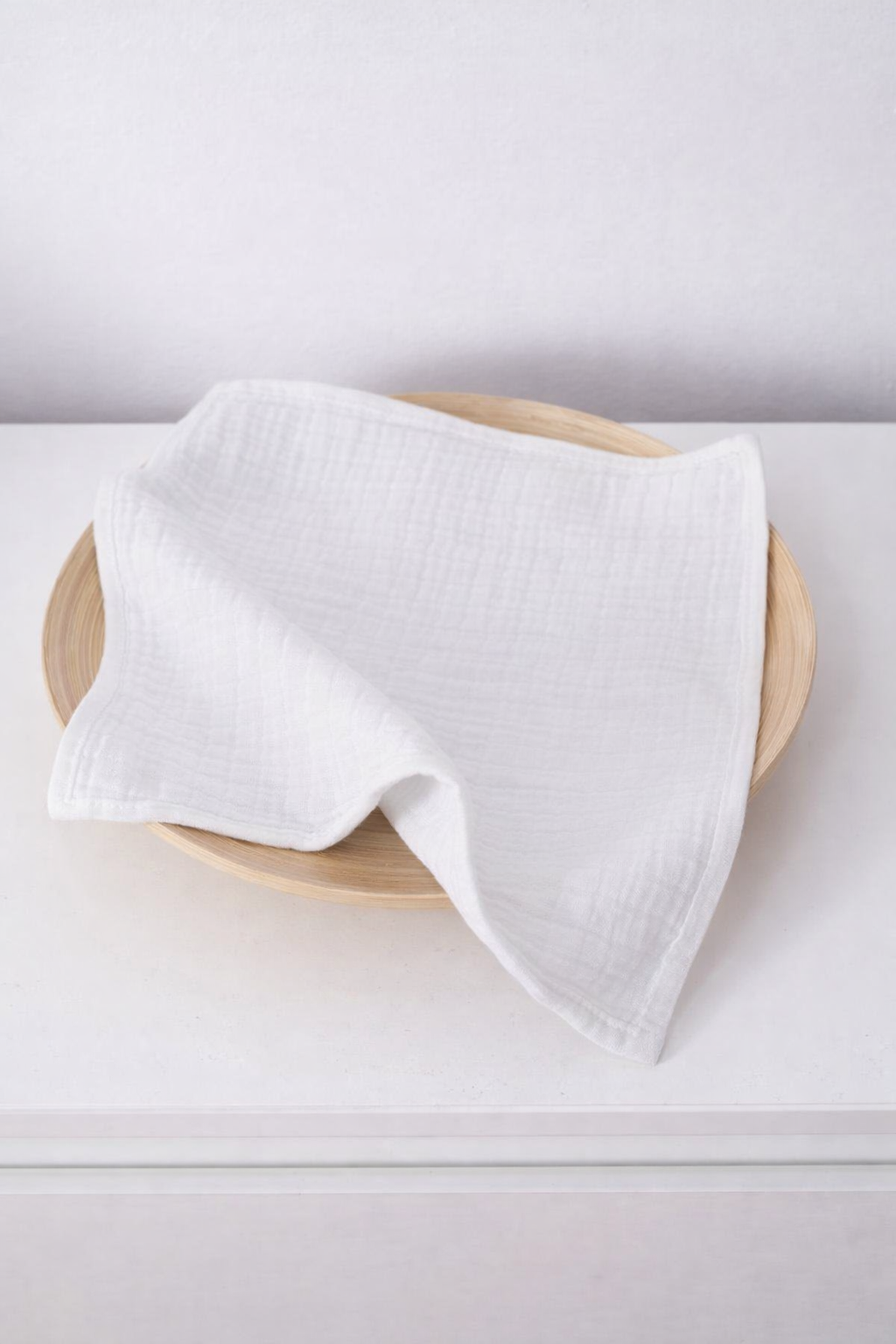 WHITE MUSLIN CLOTH WIPE – 2 PCS SET