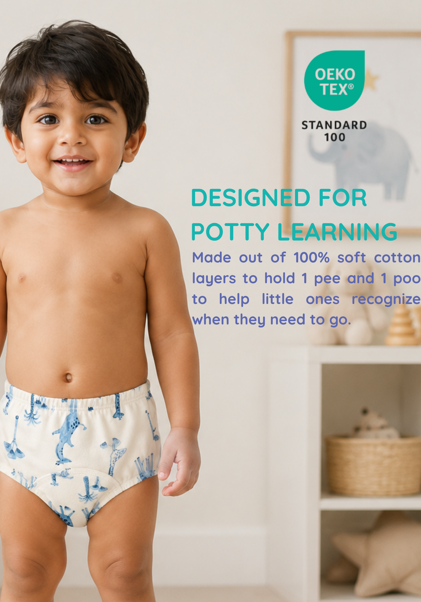 GIRAFFE CUDDLES POTTY TRAINING PANTY