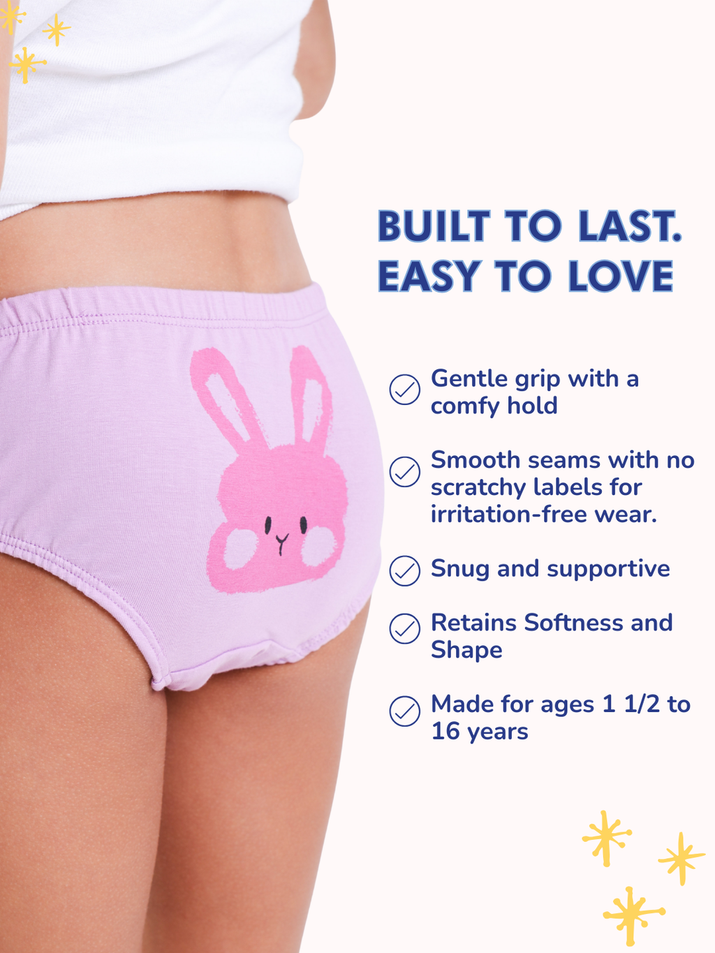 MELON KIDS GIRLS EASY FIT BRIEF