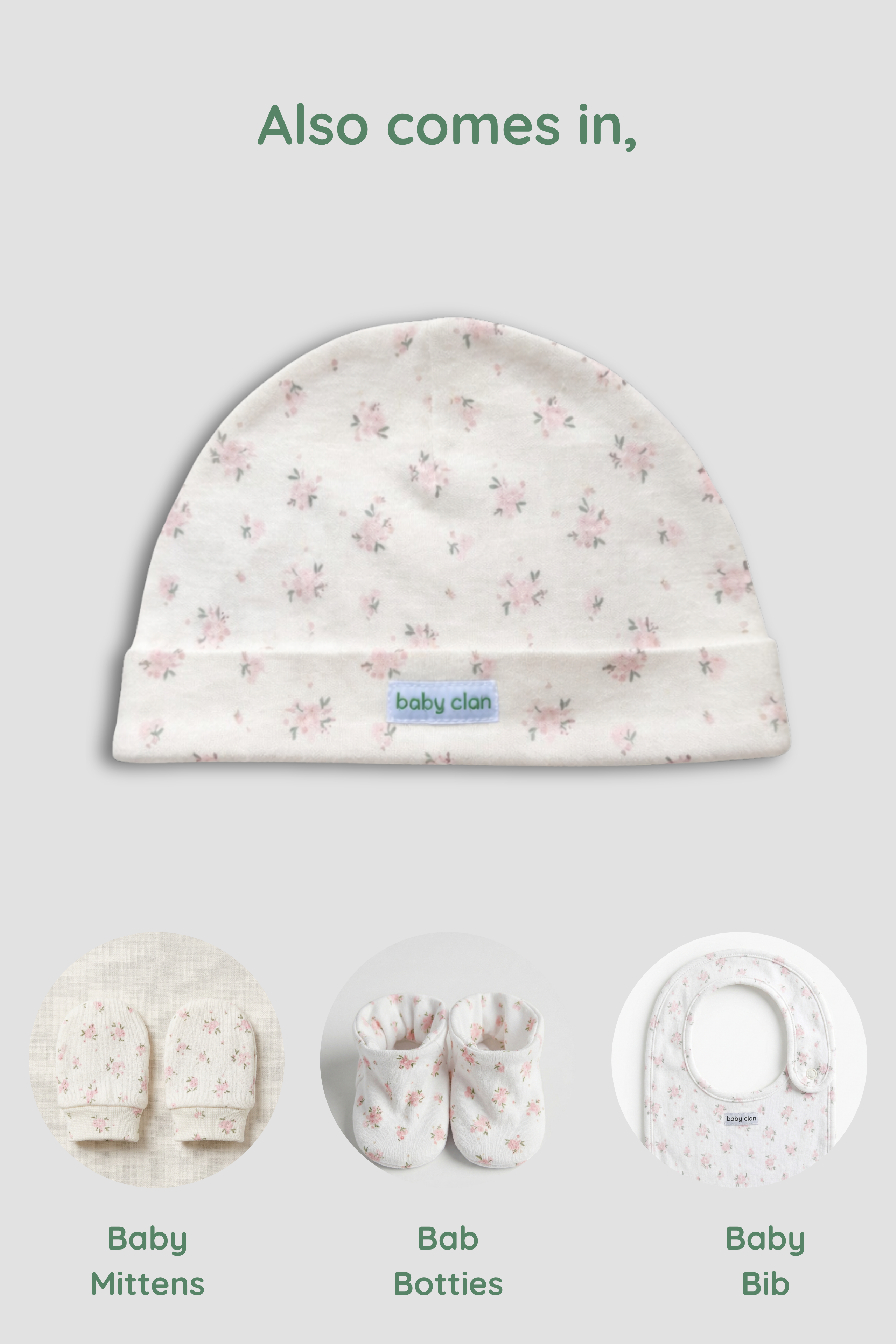 GIRLS ROSE FLOWER BABY HAT