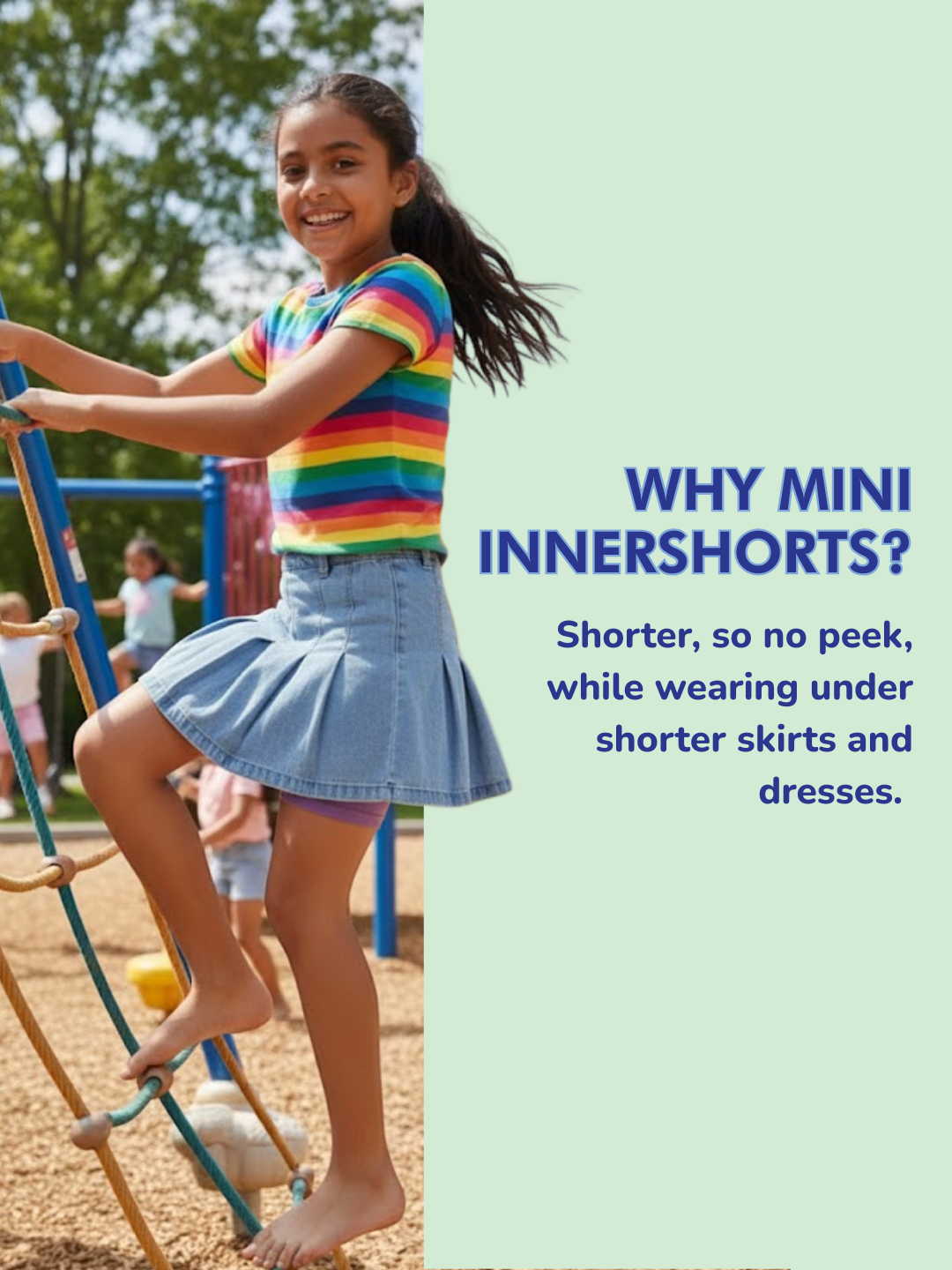 BLACK & NUDE GIRLS MINI INNER SHORTS – 2 PACK
