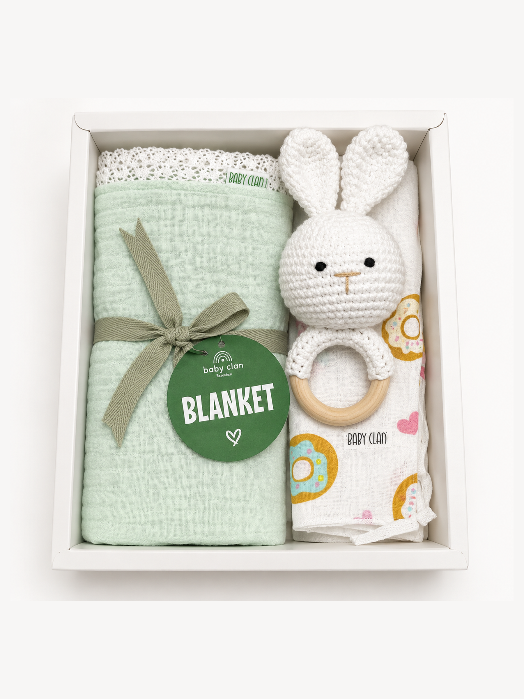 UNISEX BABY ESSENTIAL GIFT BOX – GREEN