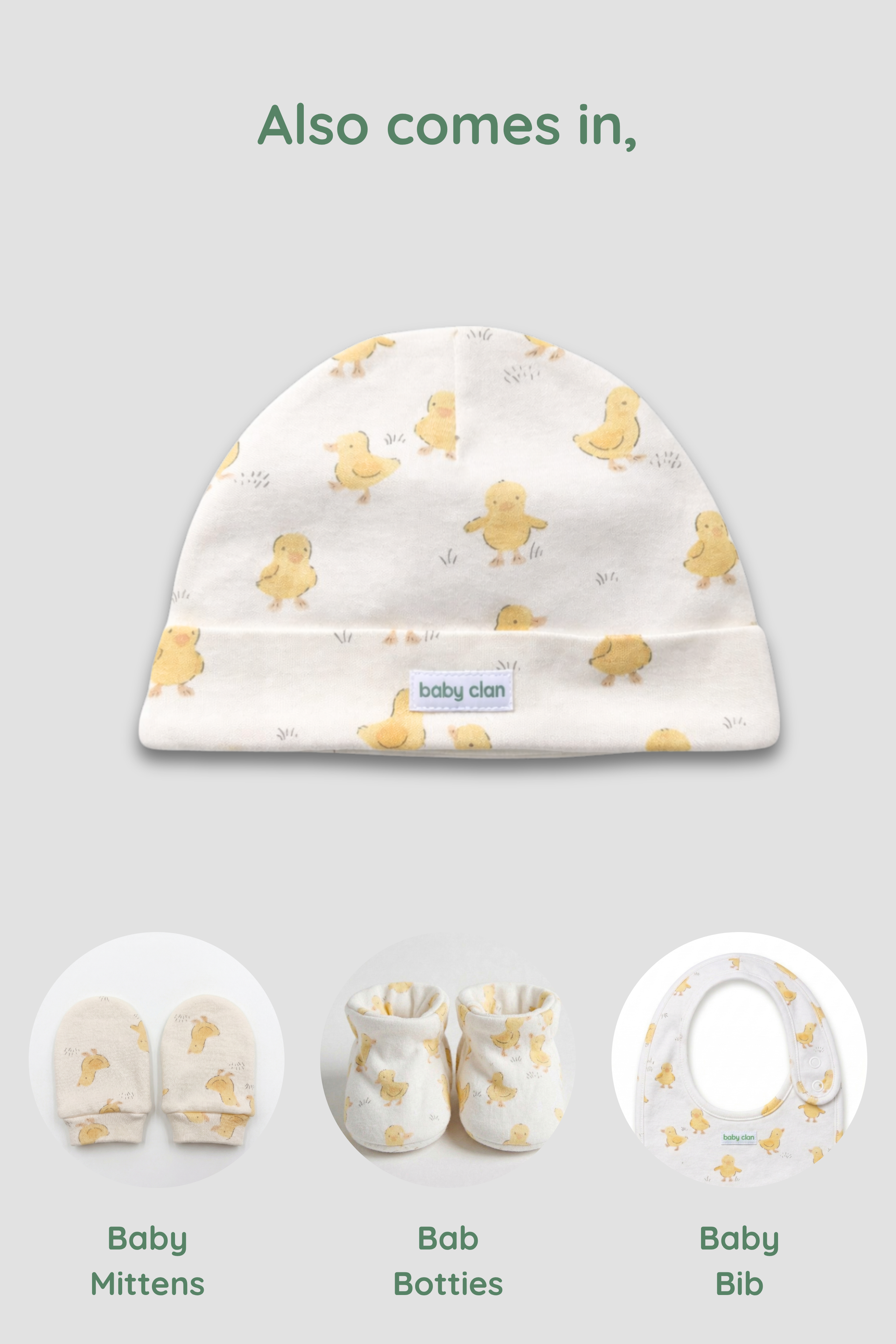 YELLOW DUCKLING BABY HAT