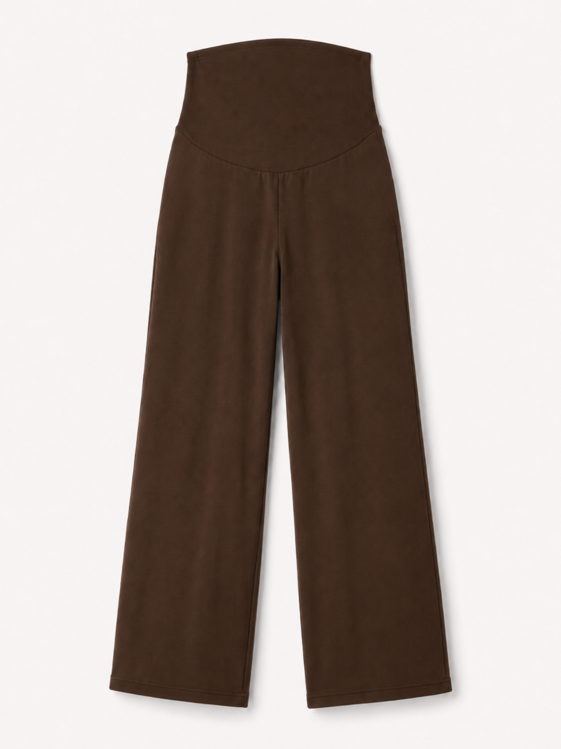 BROWN MATERNITY WIDE LEG PANT
