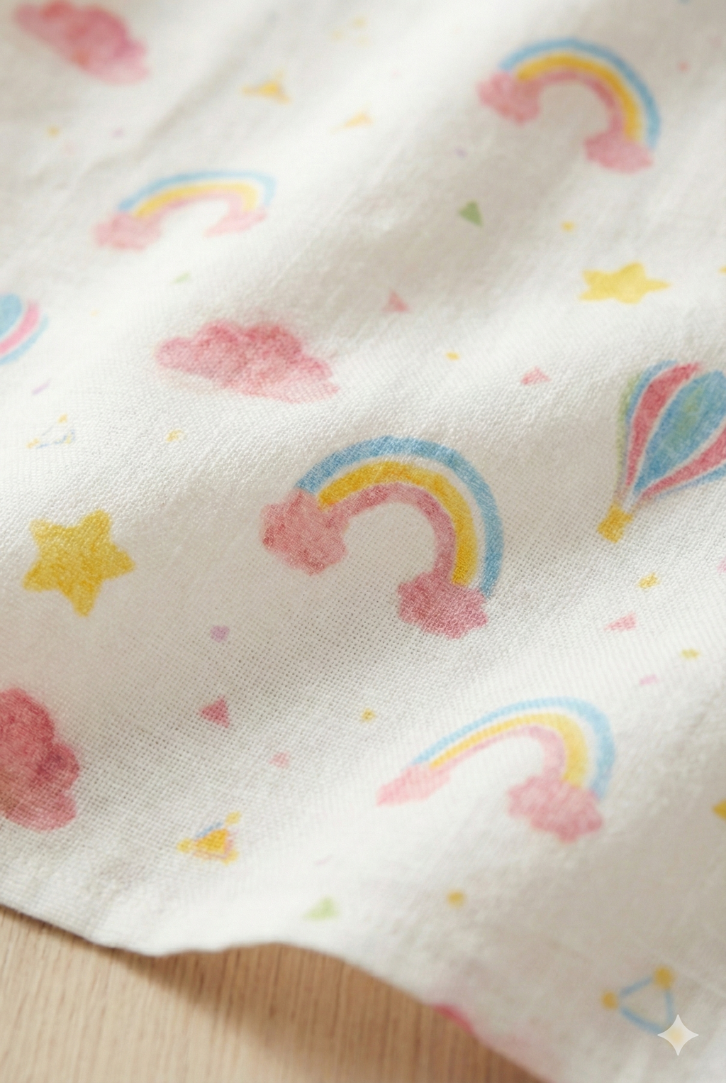 GIRLS RAINBOW MUSLIN BABY SHIRT