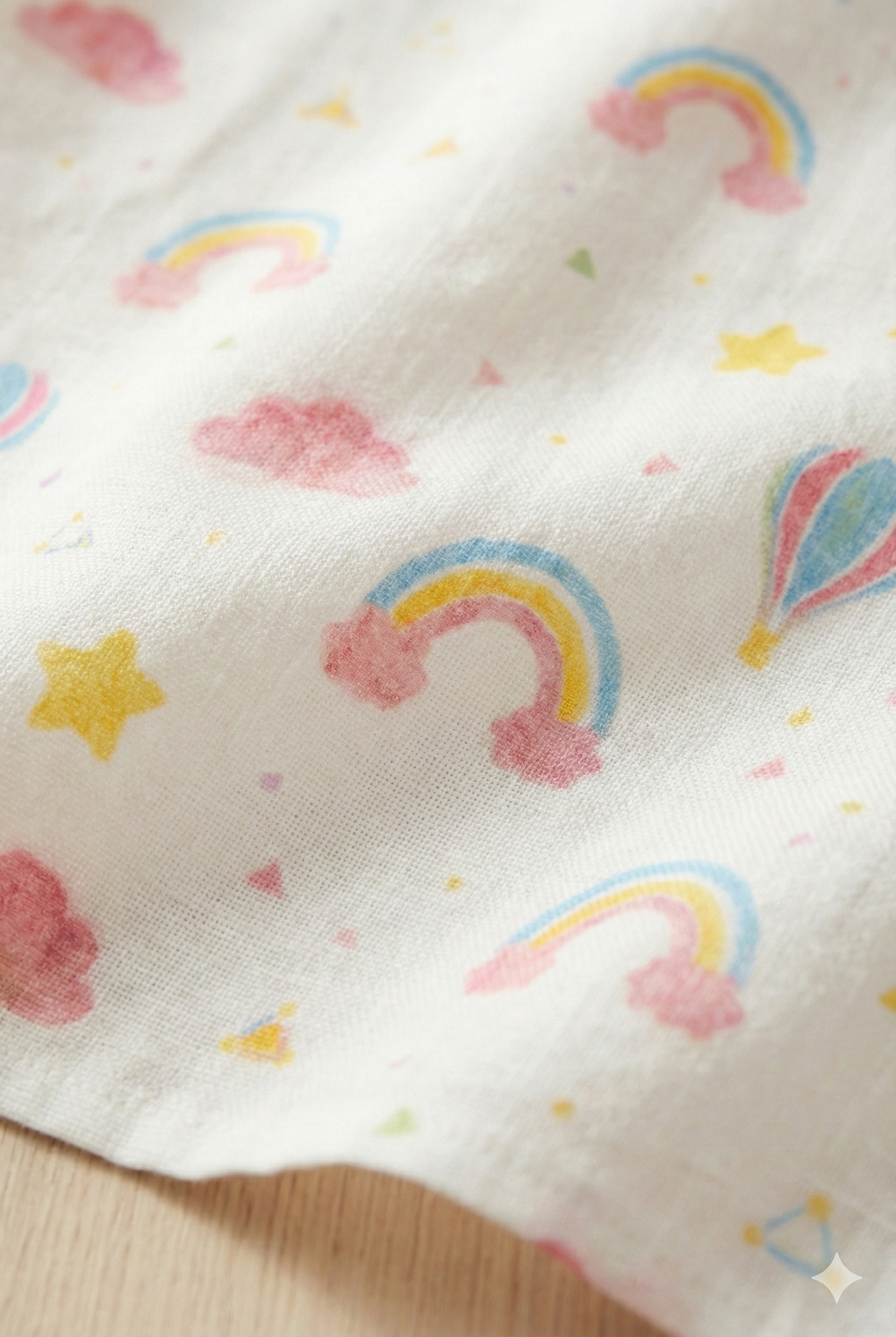 GIRLS RAINBOW MUSLIN BABY SHIRT