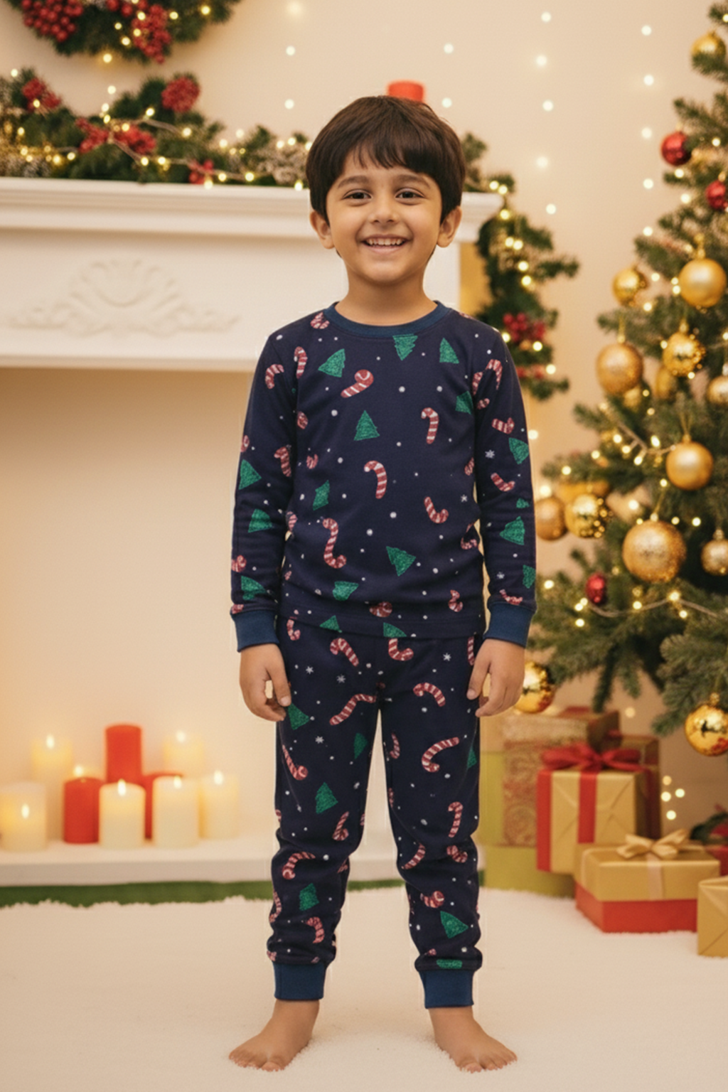 PEPPERMINT PINES UNISEX LONG SLEEVE PANT SET
