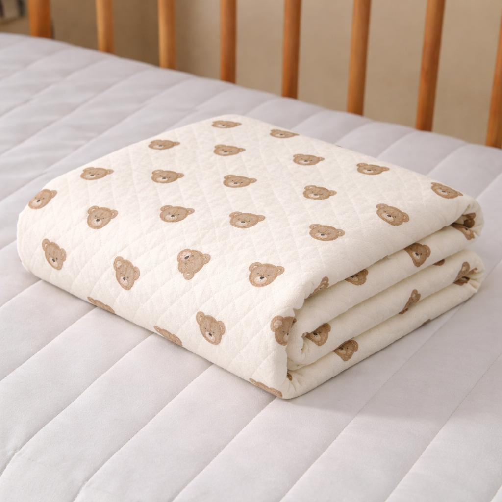 QUILTED TEDDY BLANKET