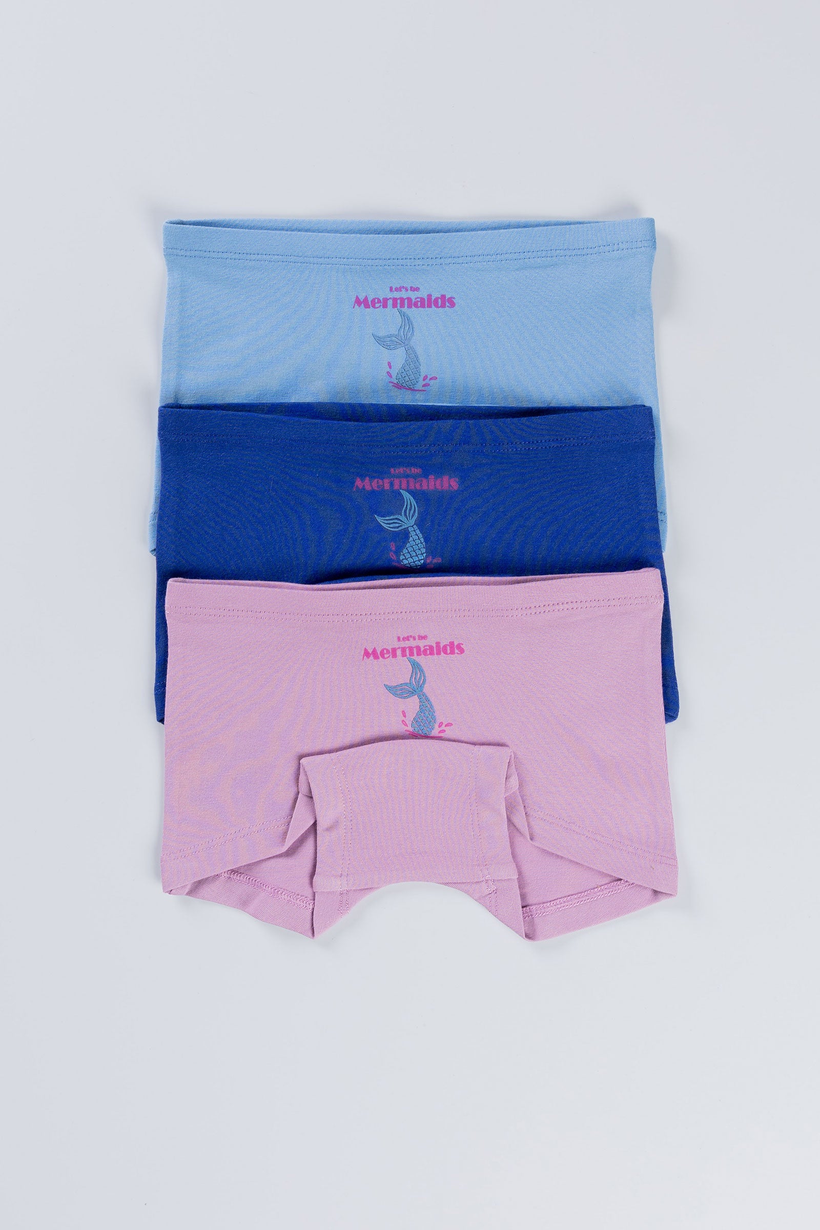 LETS BE MERMAID GIRLS S BOXER - PACK OF 3