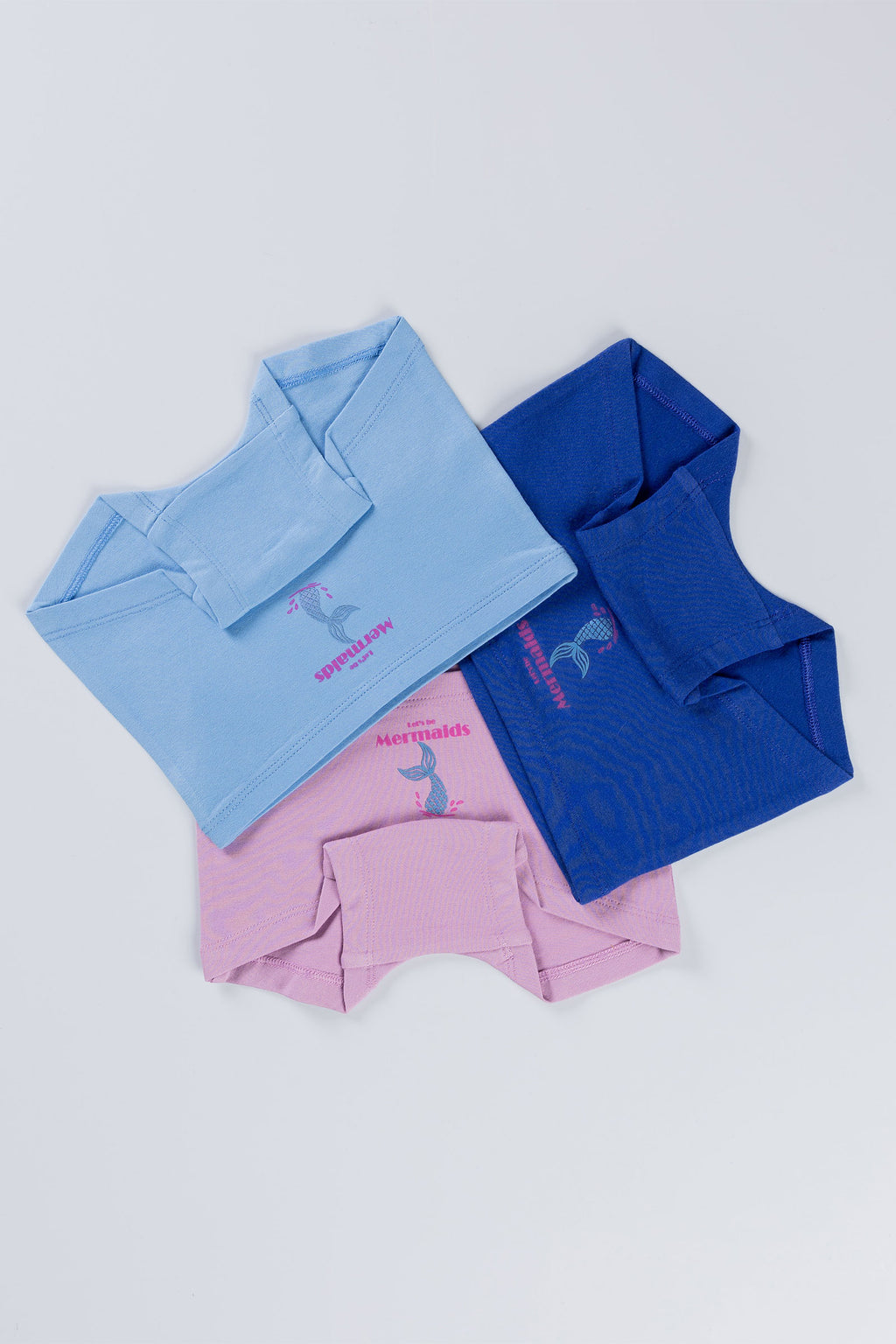 LETS BE MERMAID GIRLS S BOXER - PACK OF 3