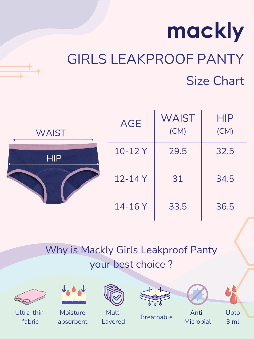 BLACK LEAK PROOF PANTY