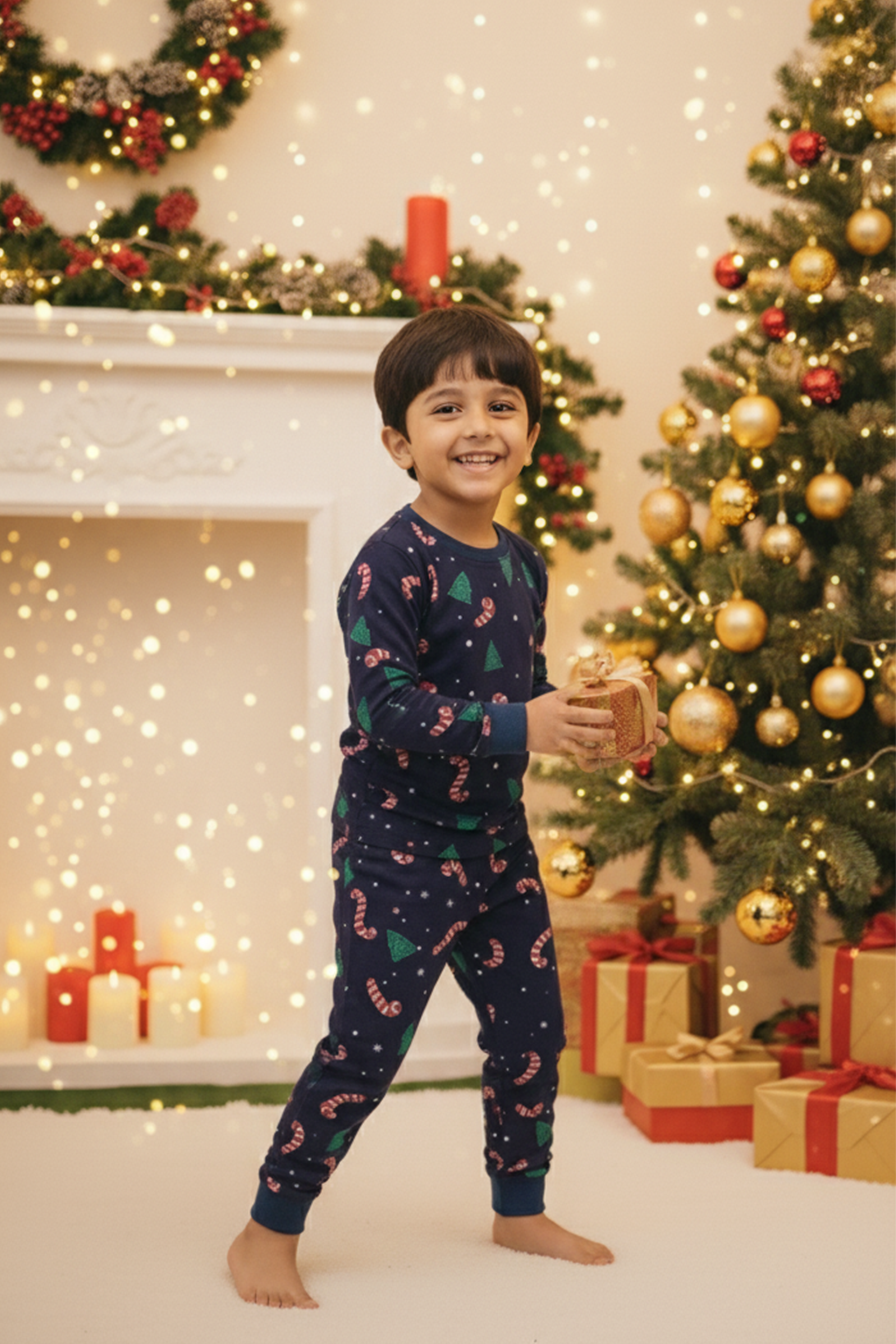 PEPPERMINT PINES UNISEX LONG SLEEVE PANT SET