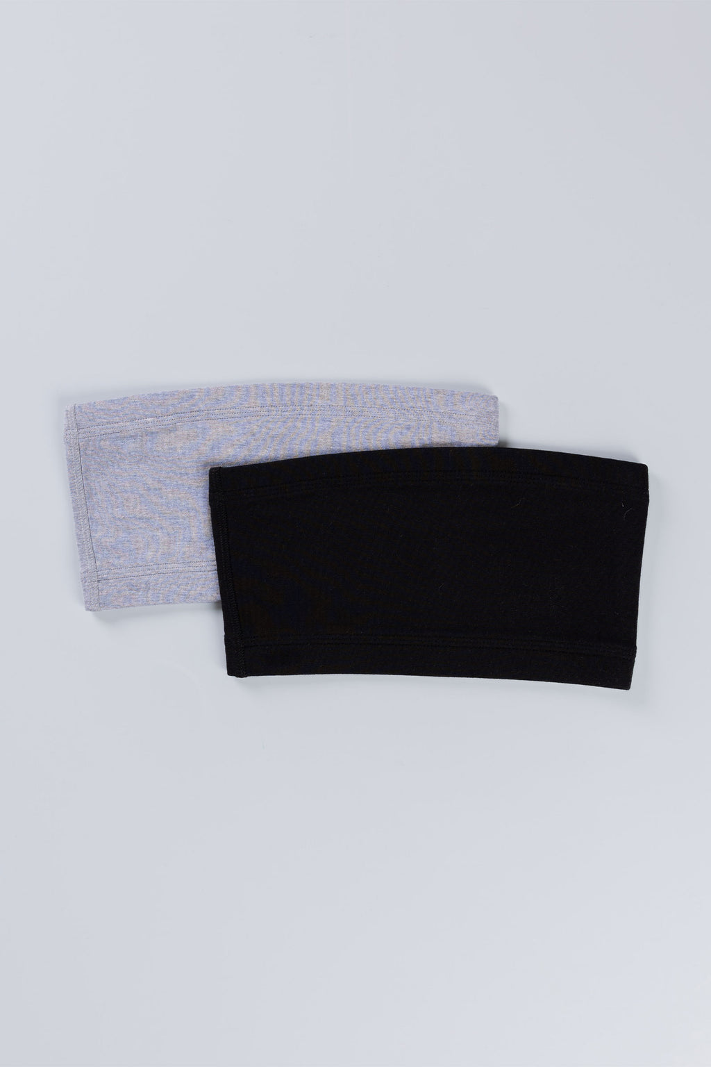 GREY MARL BLACK TUBE BRA - PACK OF 2