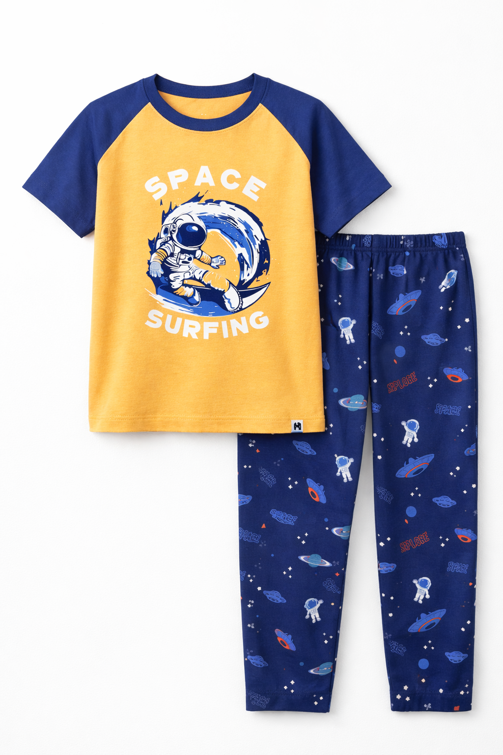 SPACE SURFING BOYS SHORT SLEEVE PANT SET